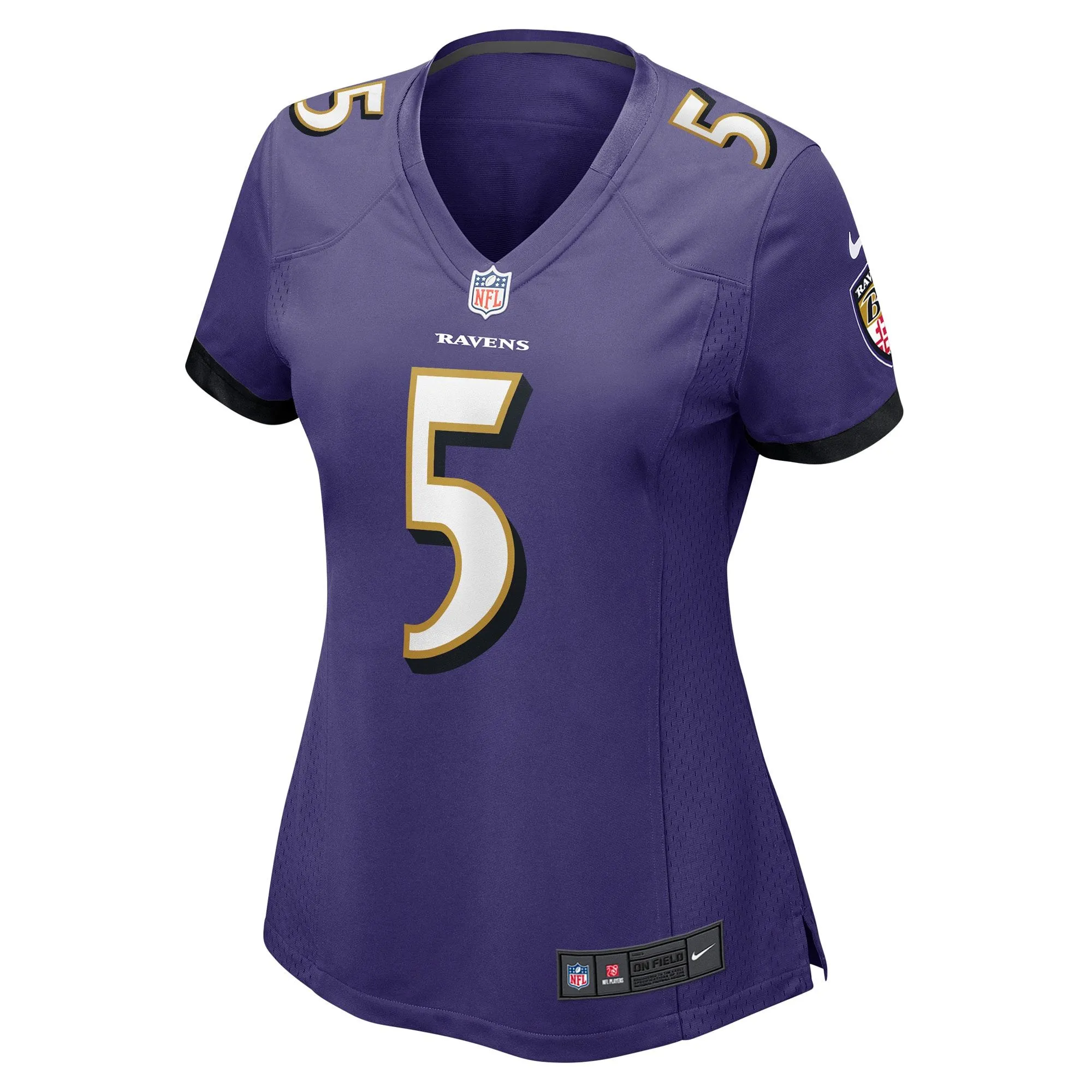 Jalyn Armour-Davis Baltimore Ravens  Women's Game Player Jersey - Purple