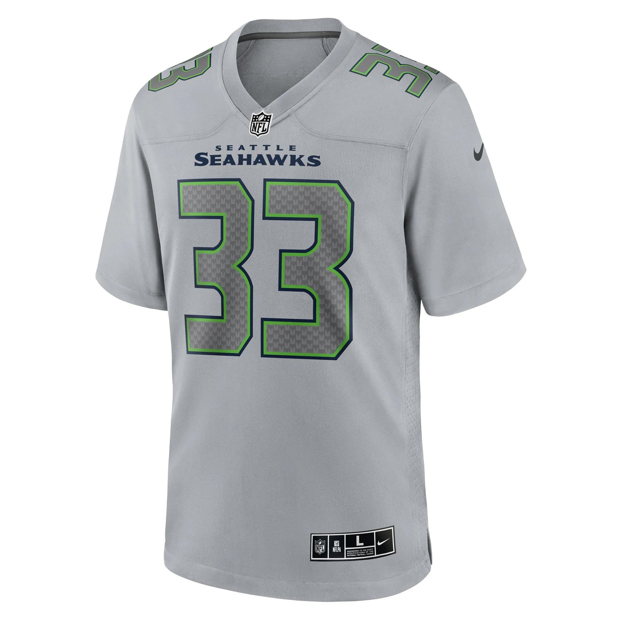 Jamal Adams Seattle Seahawks  Atmosphere Fashion Game Jersey - Gray