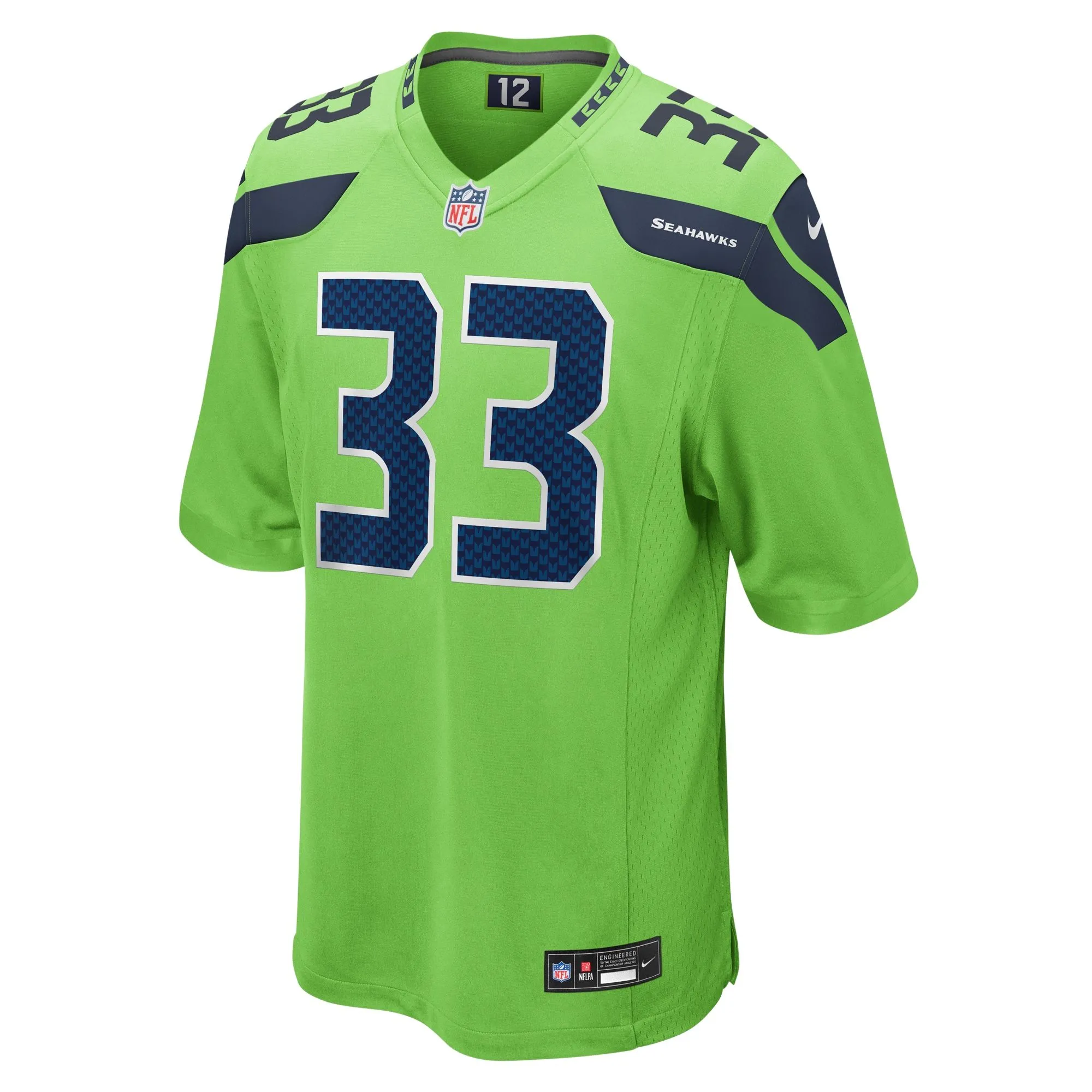 Jamal Adams Seattle Seahawks   Game Jersey - Neon Green