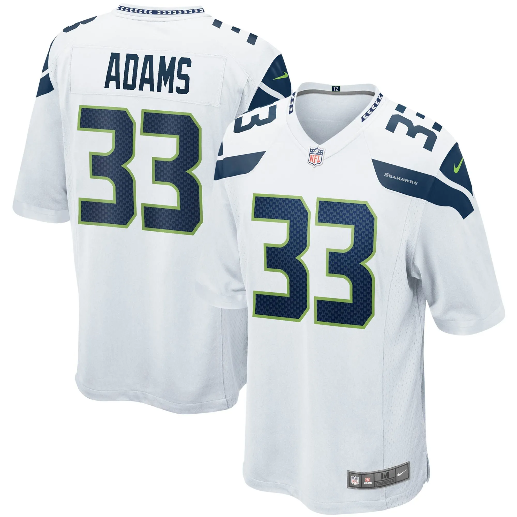 Jamal Adams Seattle Seahawks  Game Jersey - White