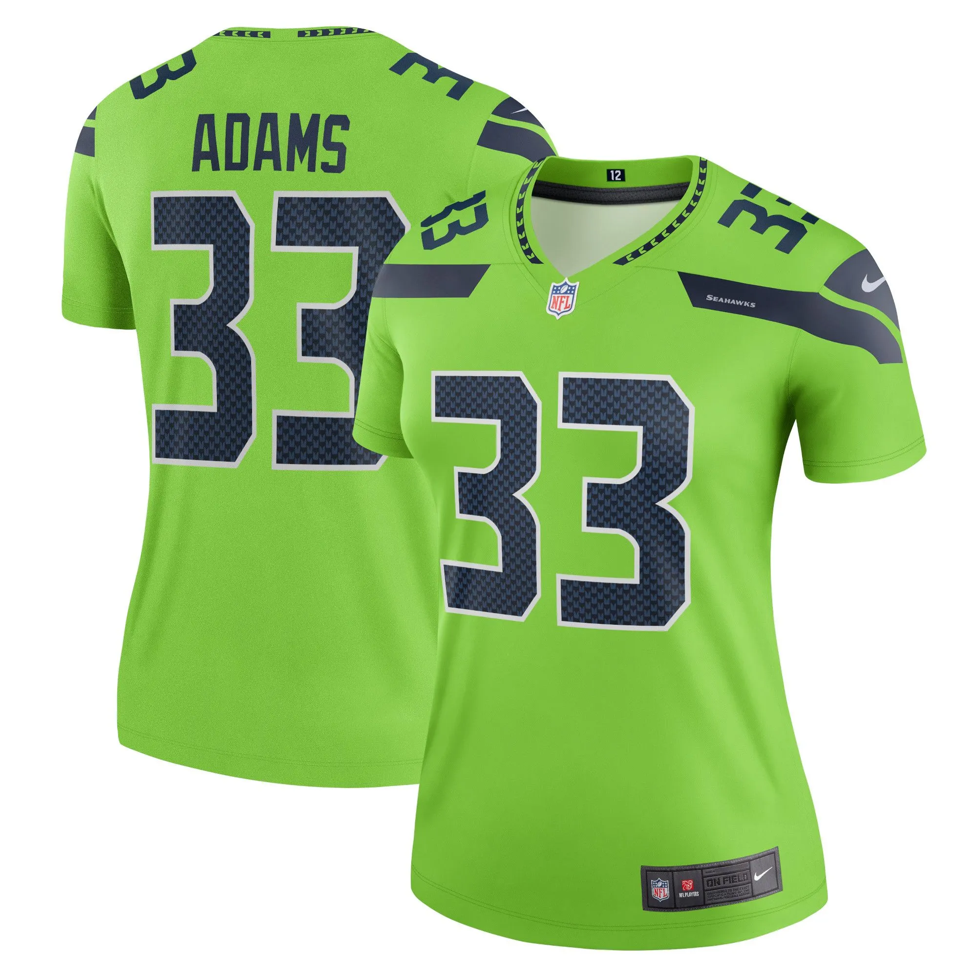 Jamal Adams Seattle Seahawks  Women's Legend Jersey - Neon Green