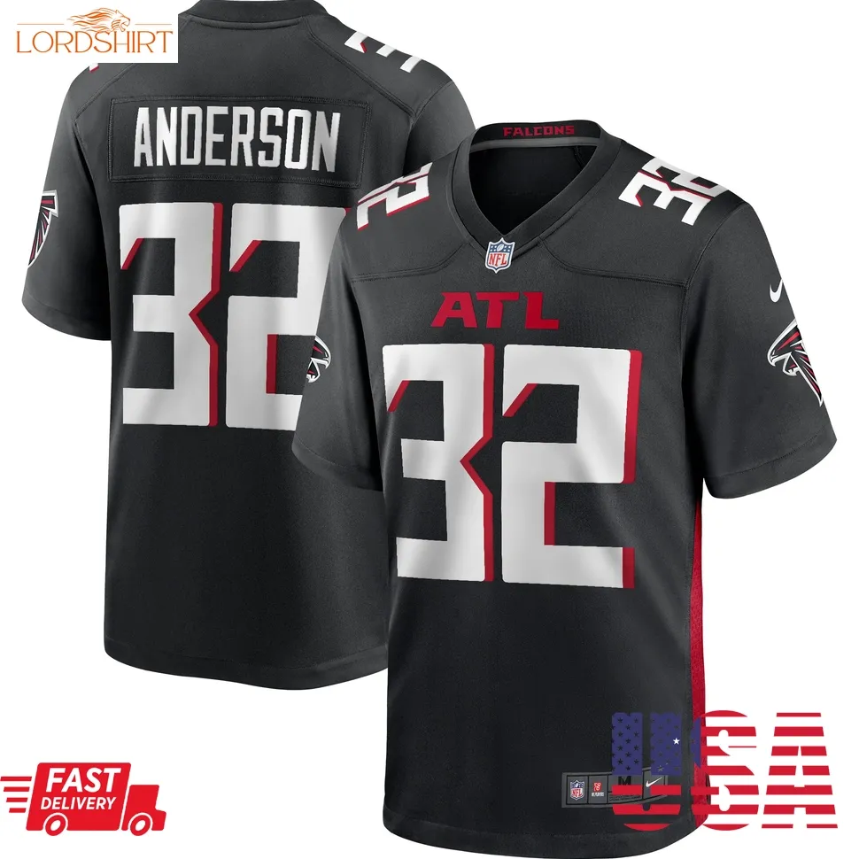 Jamal Anderson Atlanta Falcons  Game Retired Player Jersey   Black