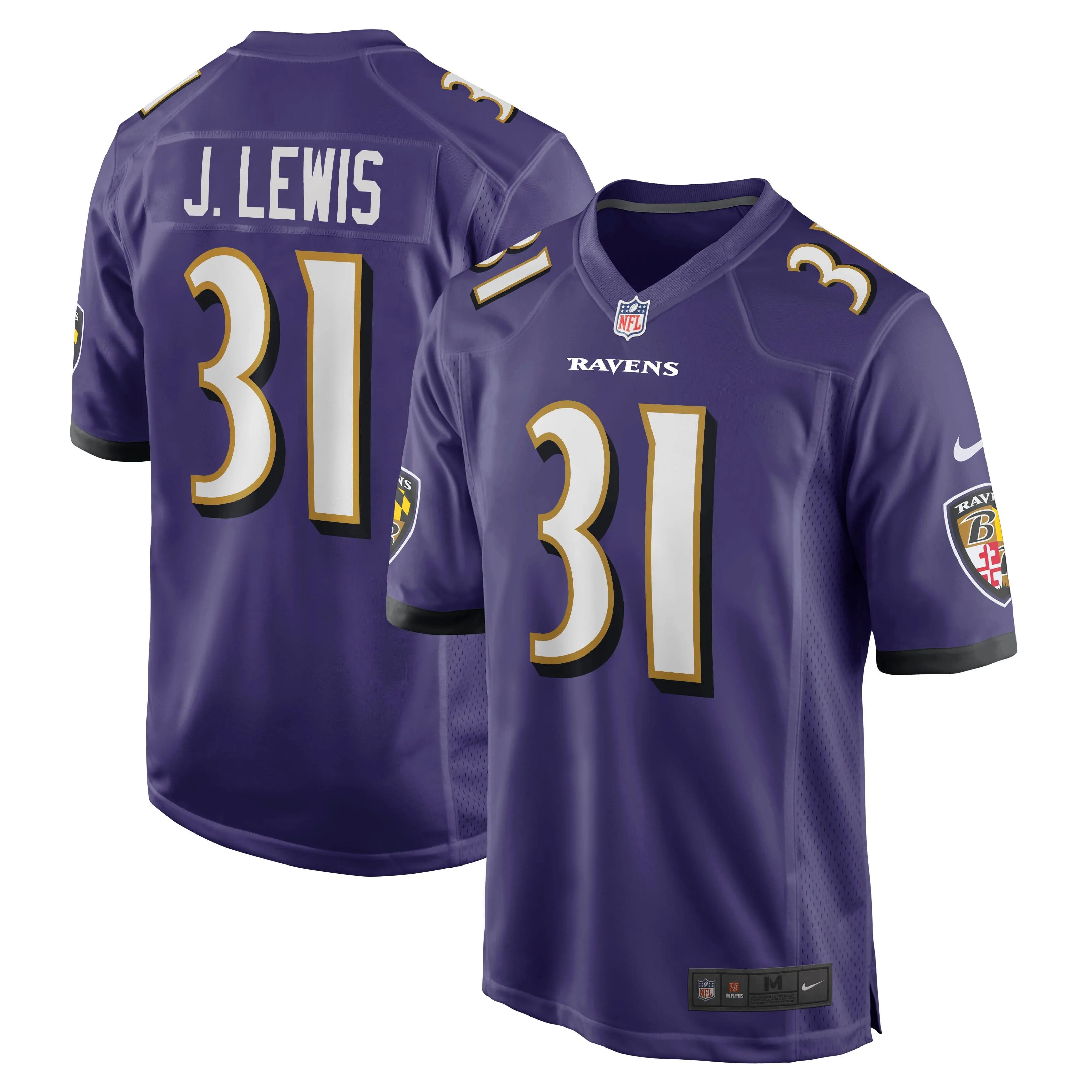 Jamal Lewis Baltimore Ravens  Game Retired Player Jersey - Purple