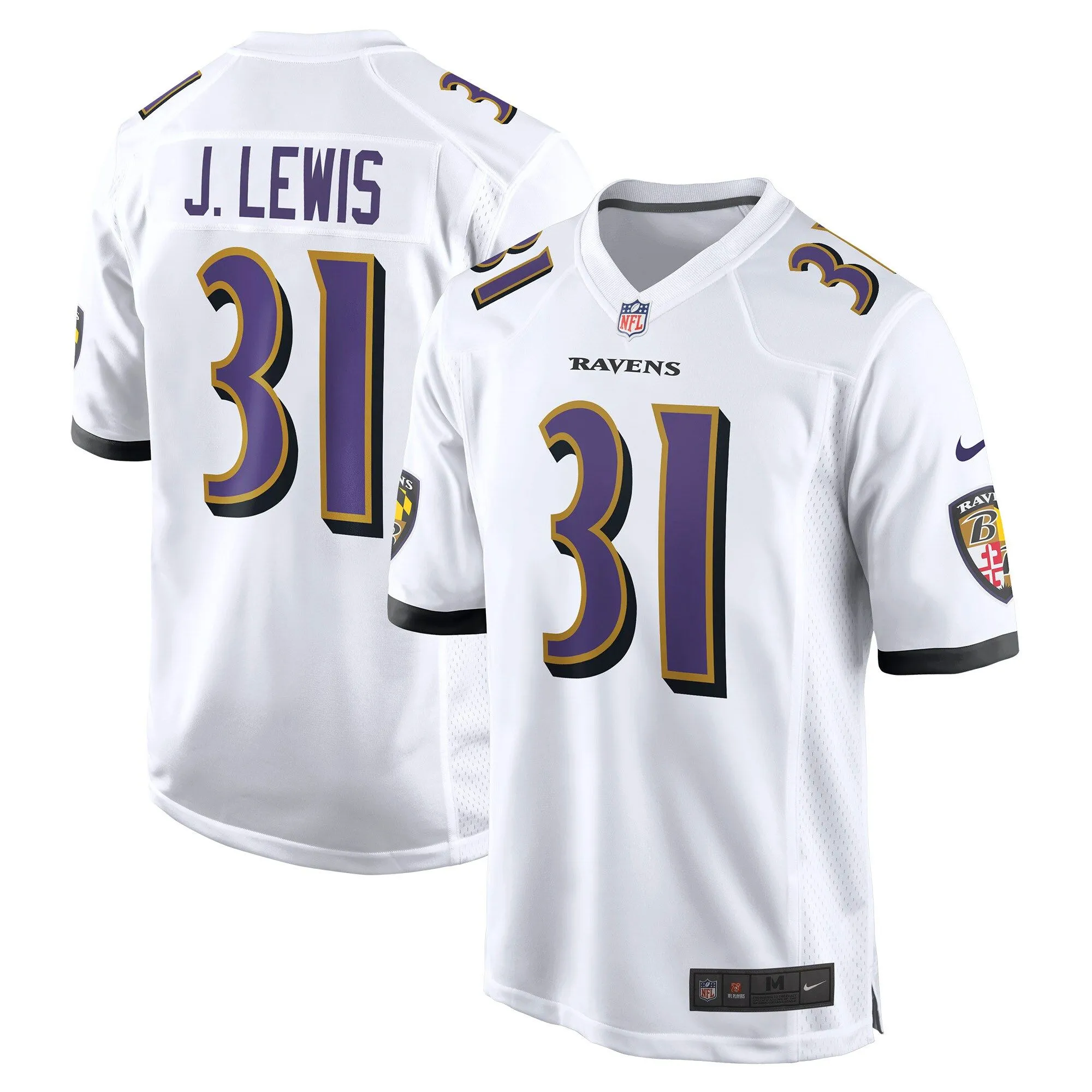 Jamal Lewis Baltimore Ravens  Retired Player Game Jersey - White