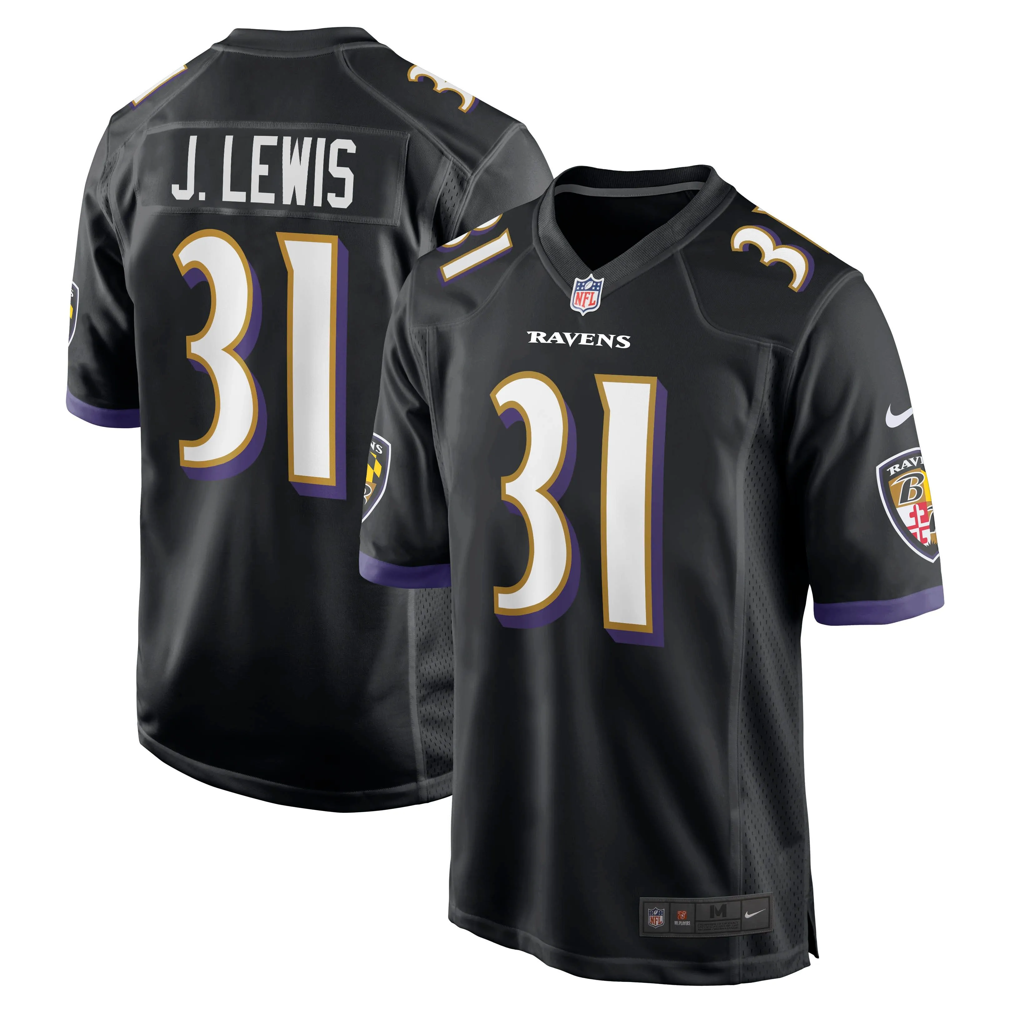 Jamal Lewis Baltimore Ravens  Retired Player Jersey - Black