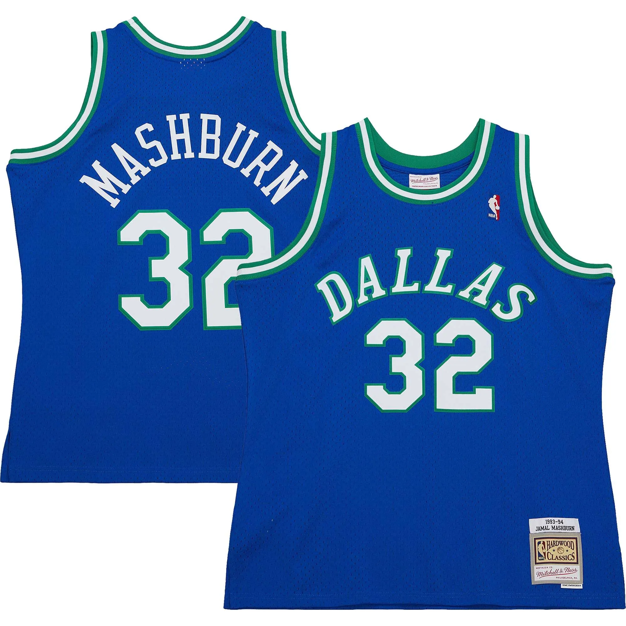 Jamal Mashburn Dallas Mavericks Mitchell & Ness 2001/02 Hardwood Classics Swingman Jersey - Blue