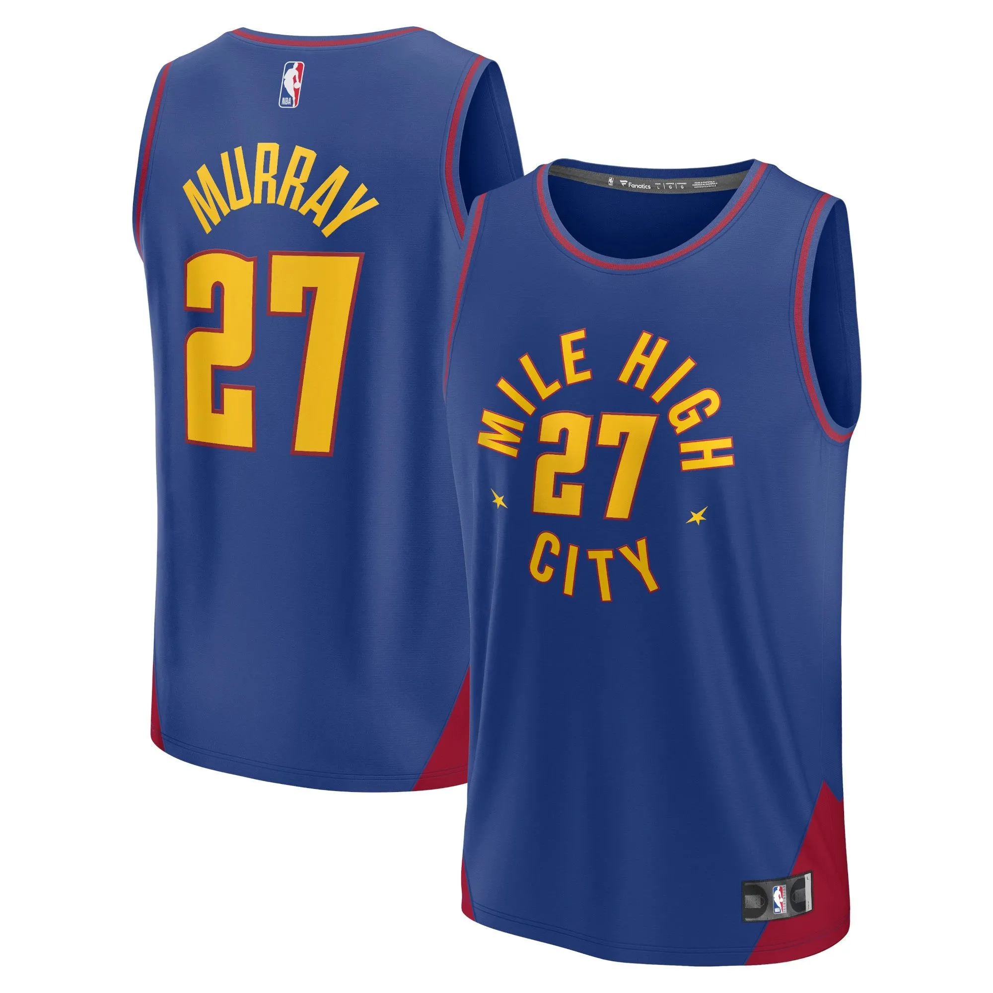 Jamal Murray Denver Nuggets Fanatics Branded Youth Fast Break Player Jersey - Statement Edition - Blue