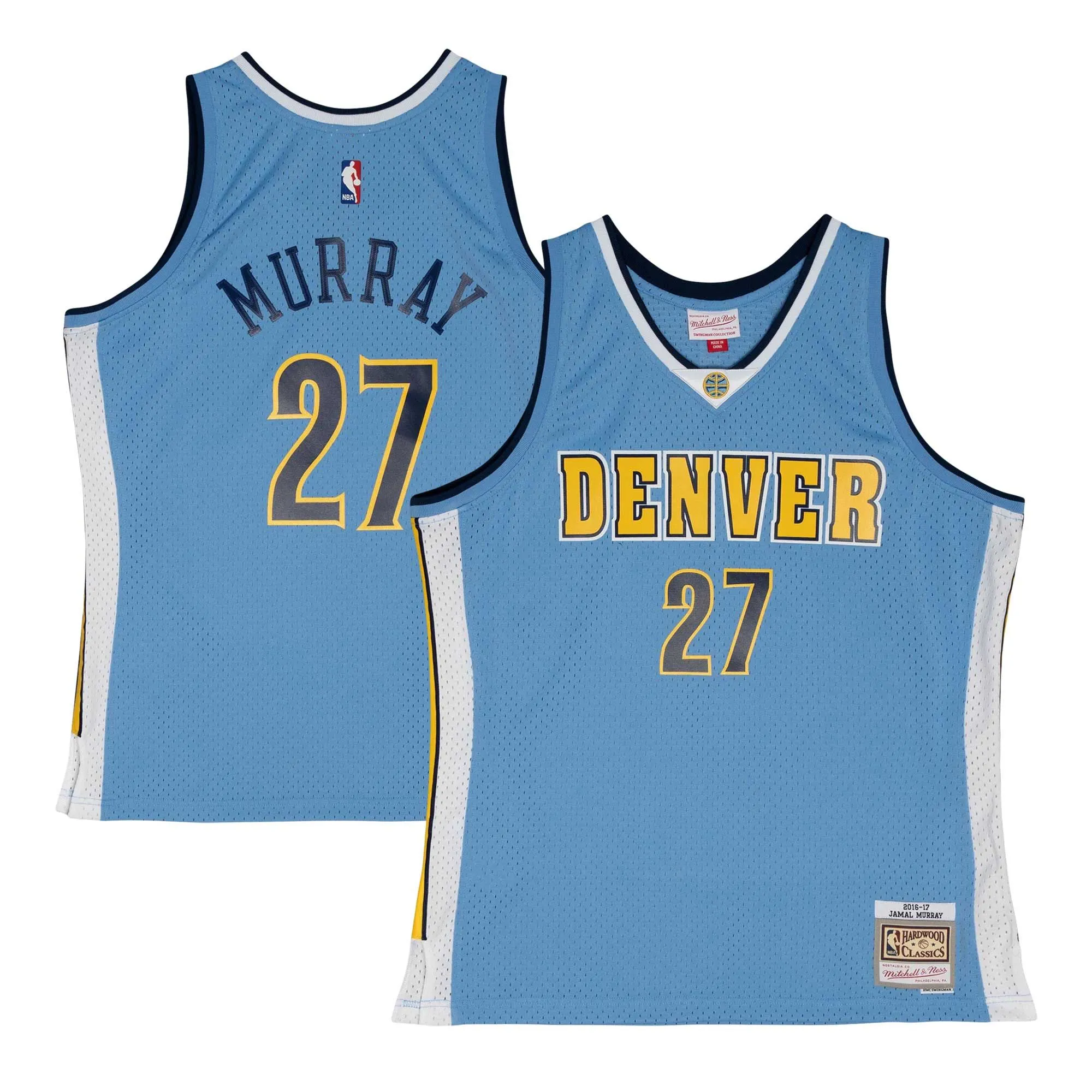 Jamal Murray Denver Nuggets Mitchell & Ness 2016/17 Throwback Swingman Jersey - Powder Blue