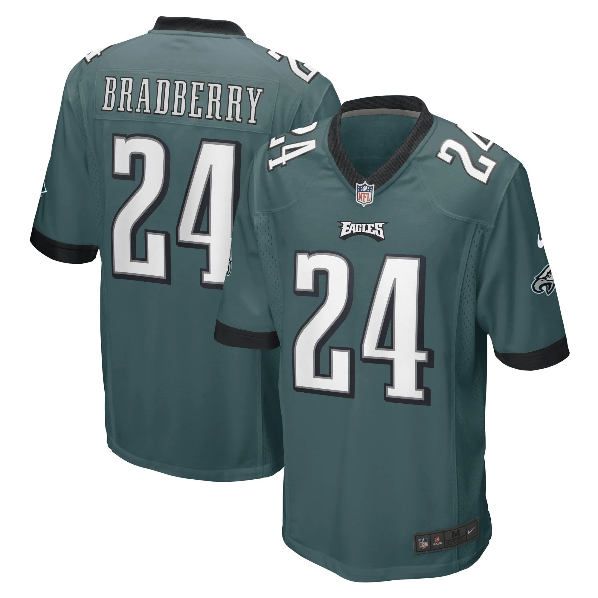 James Bradberry Philadelphia Eagles  Game Player Jersey - Midnight Green