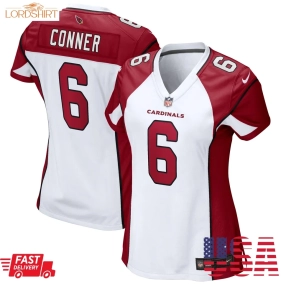 James Conner Arizona Cardinals  Women's Game Player Jersey   White