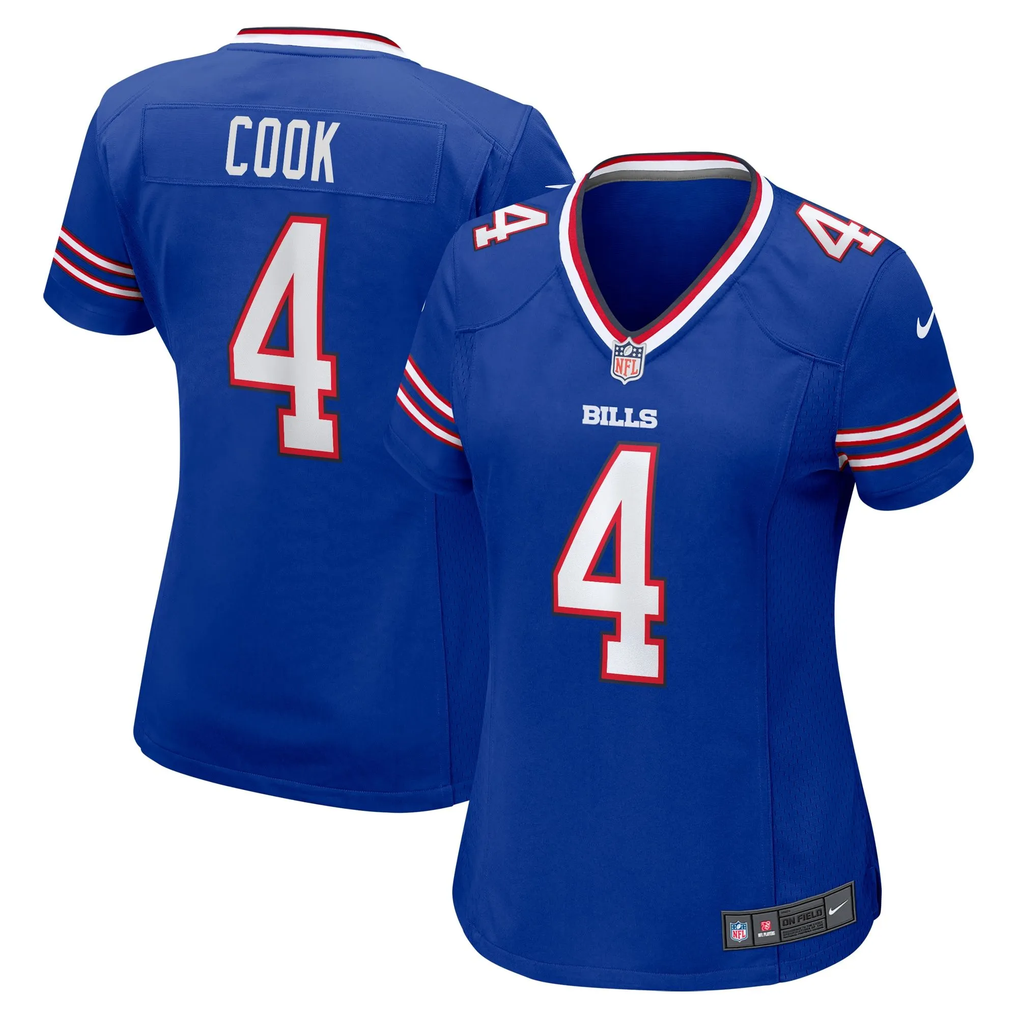 James Cook Buffalo Bills  Women's Game Player Jersey - Royal