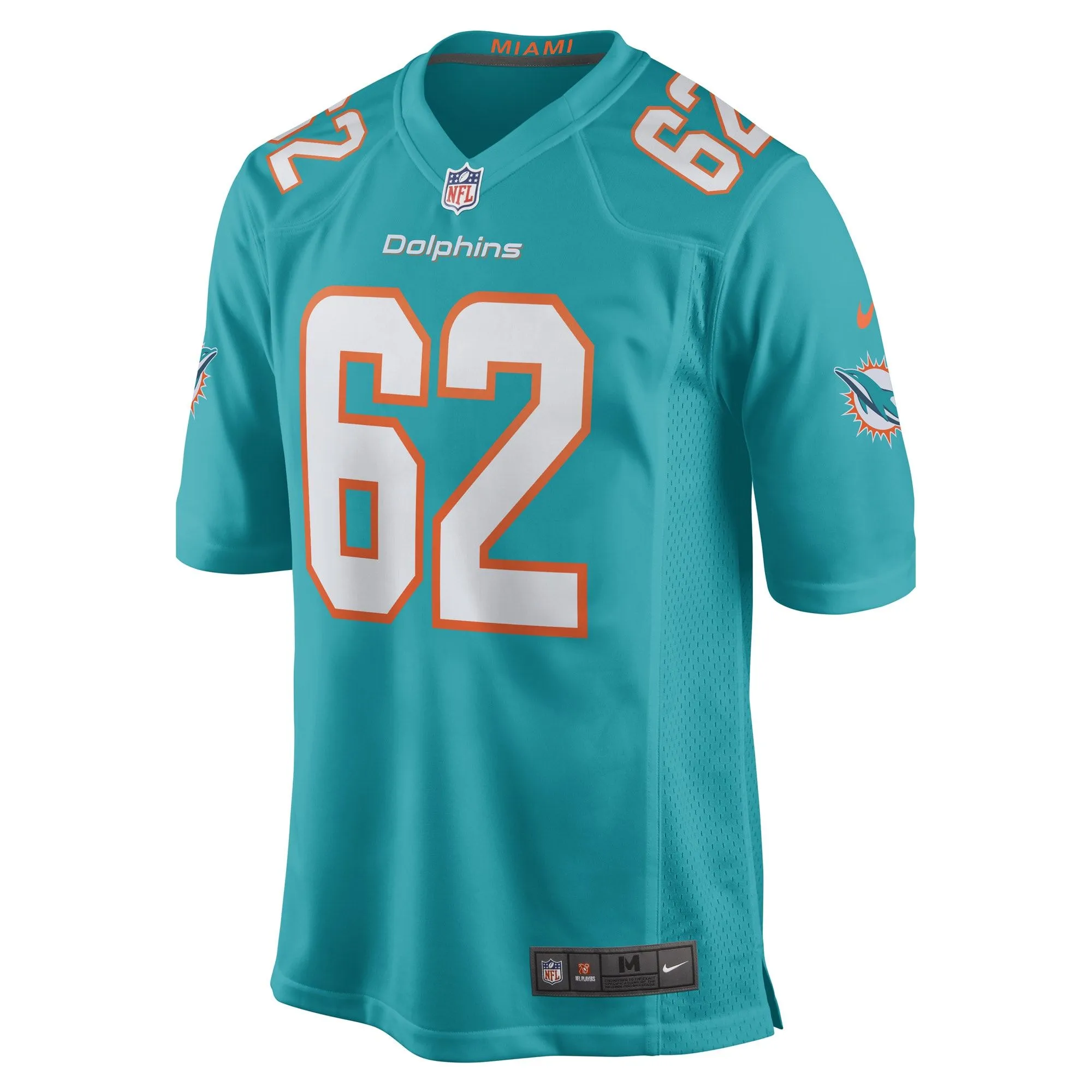 James Empey Miami Dolphins  Game Player Jersey - Aqua