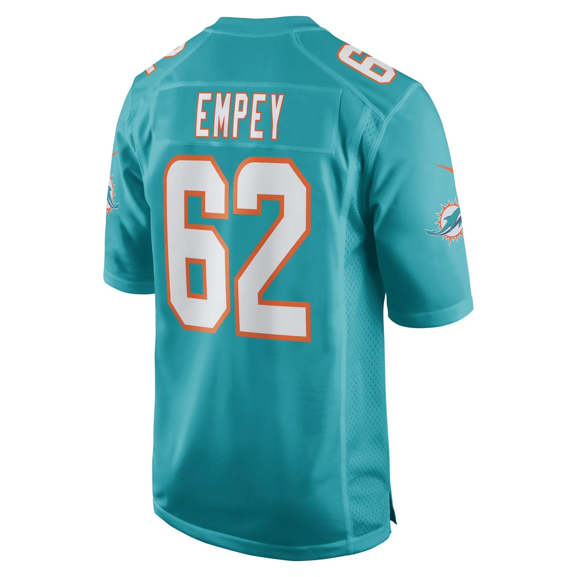 James Empey Miami Dolphins  Game Player Jersey - Aqua