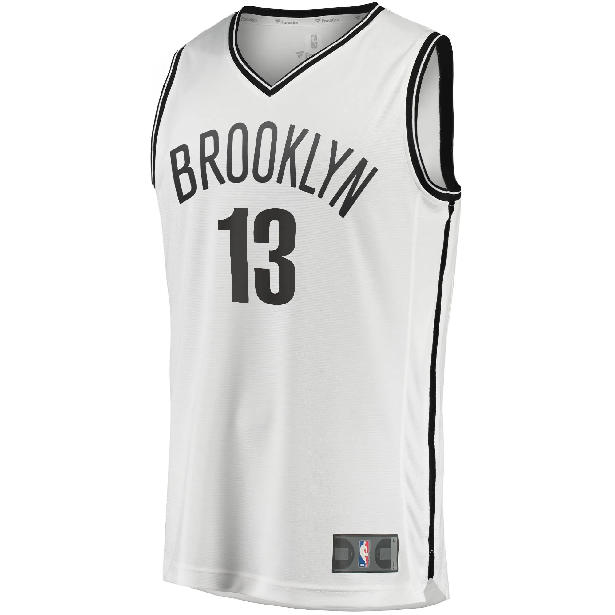 James Harden Brooklyn Nets Fanatics Branded Fast Break Replica Jersey White - Association Edition