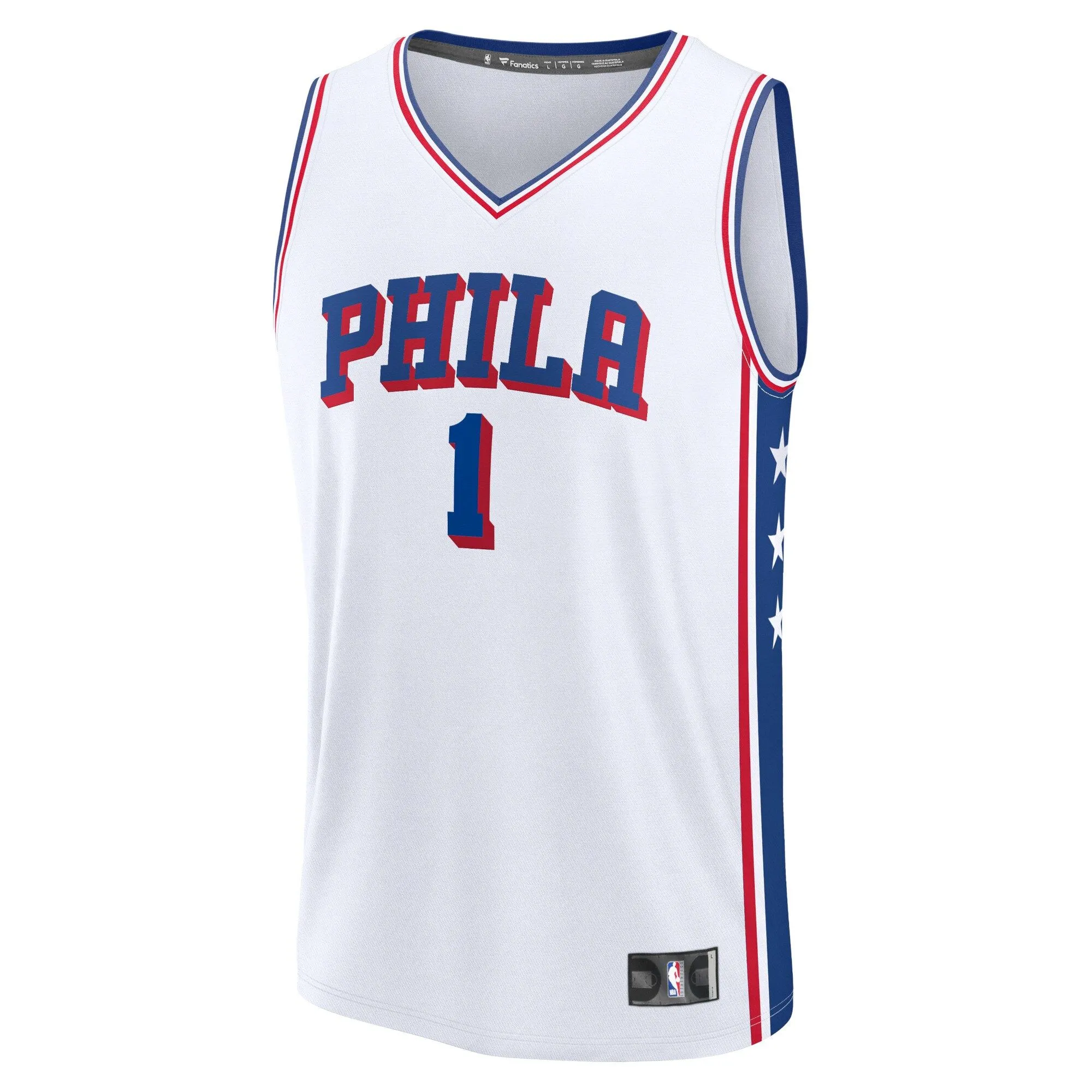 James Harden Philadelphia 76ers Fanatics Branded Fast Break Replica Jersey - Association Edition - White