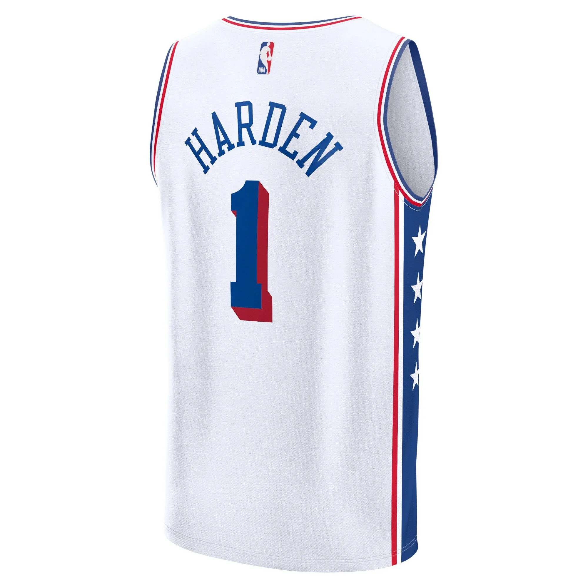 James Harden Philadelphia 76ers Fanatics Branded Fast Break Replica Jersey - Association Edition - White