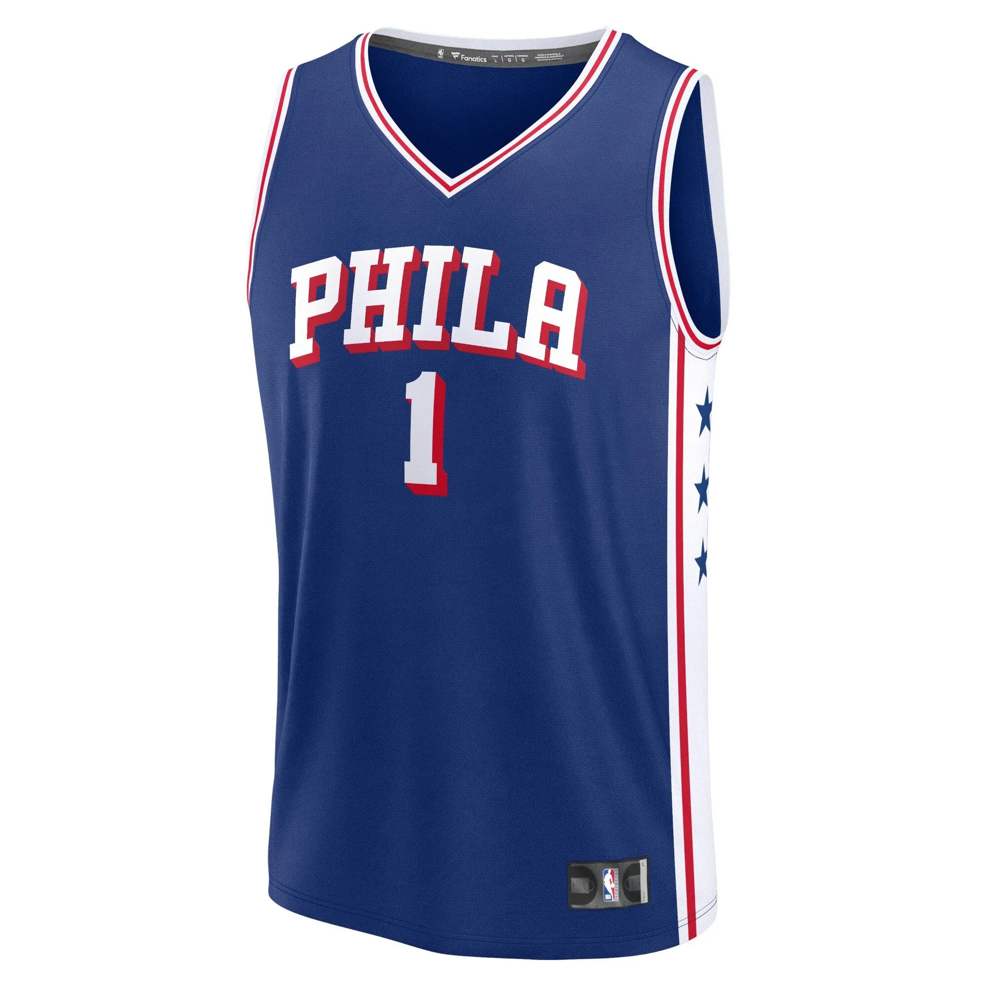 James Harden Philadelphia 76ers Fanatics Branded Fast Break Replica Jersey - Icon Edition - Royal