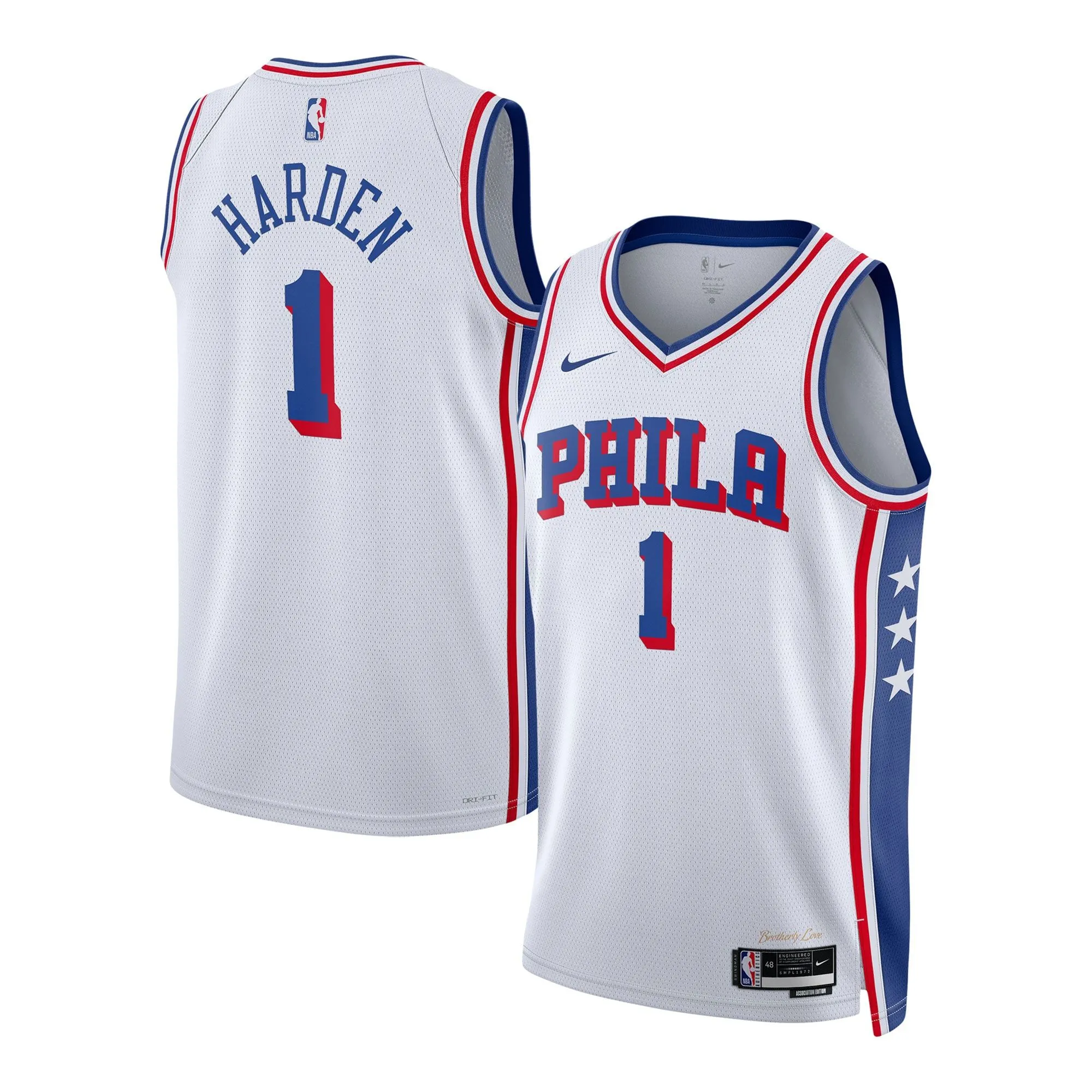 James Harden Philadelphia 76ers  Unisex Swingman Jersey - Association Edition - White