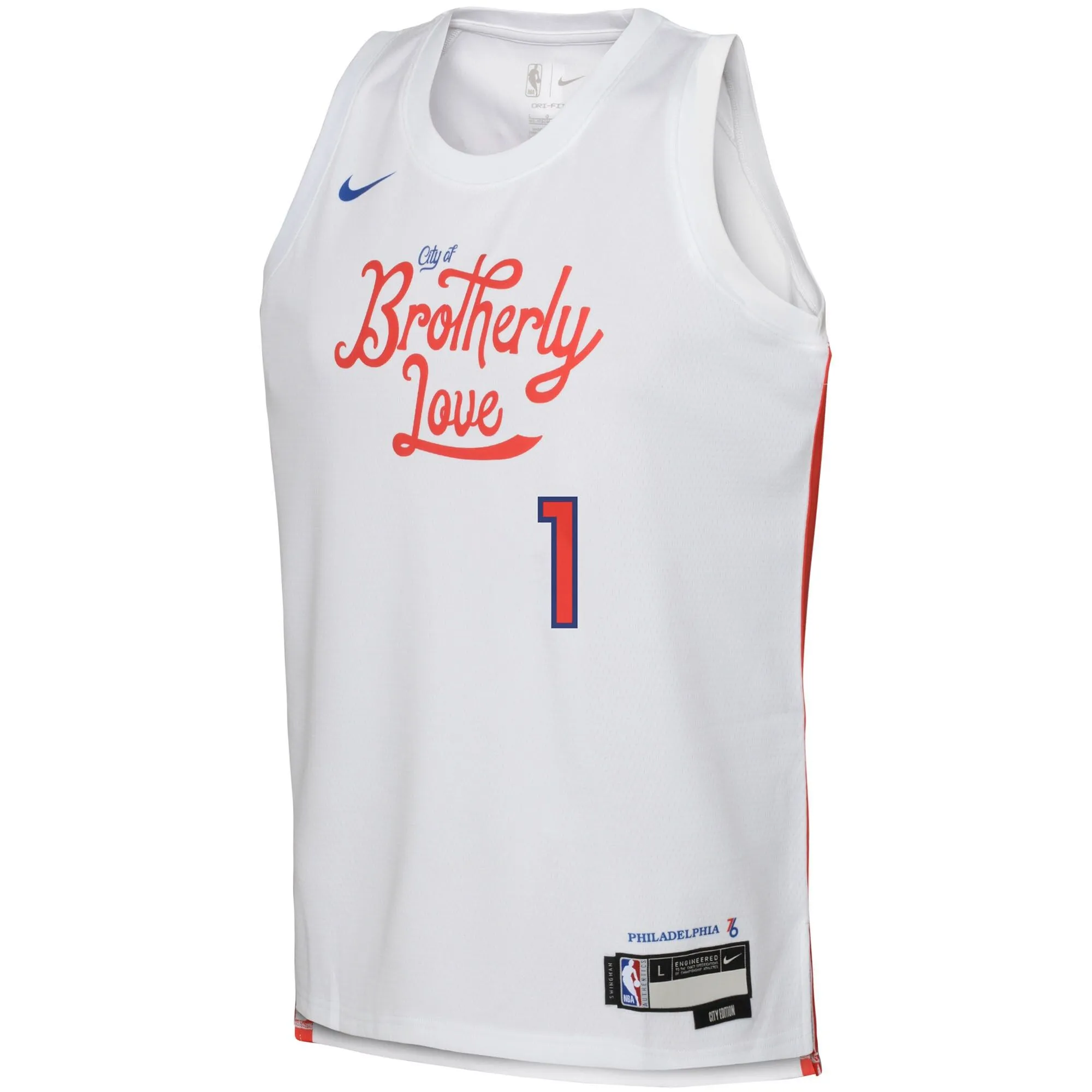 James Harden Philadelphia 76ers  Youth 2022/23 Swingman Jersey - City Edition - White