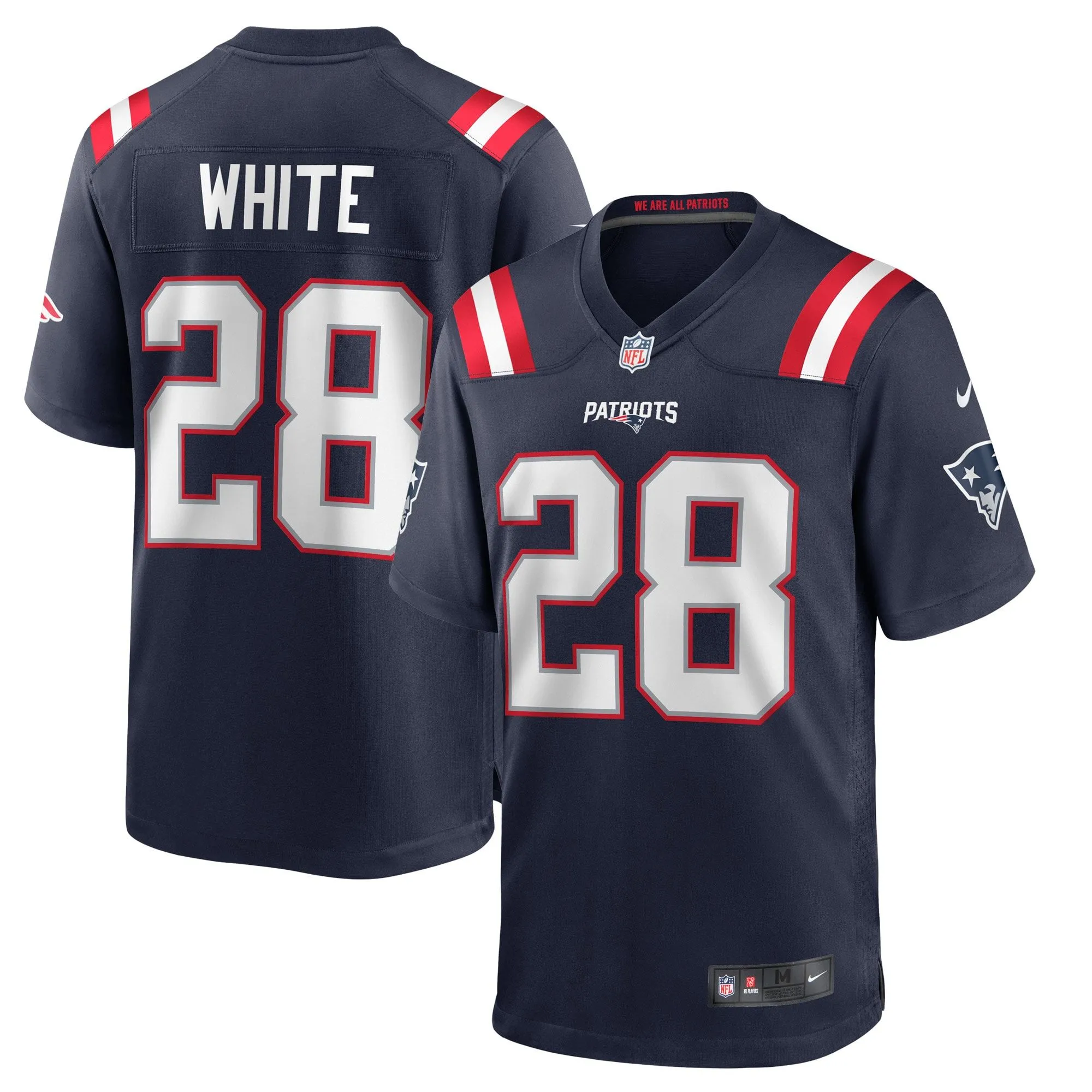 James White New England Patriots  Game Player Jersey - Navy