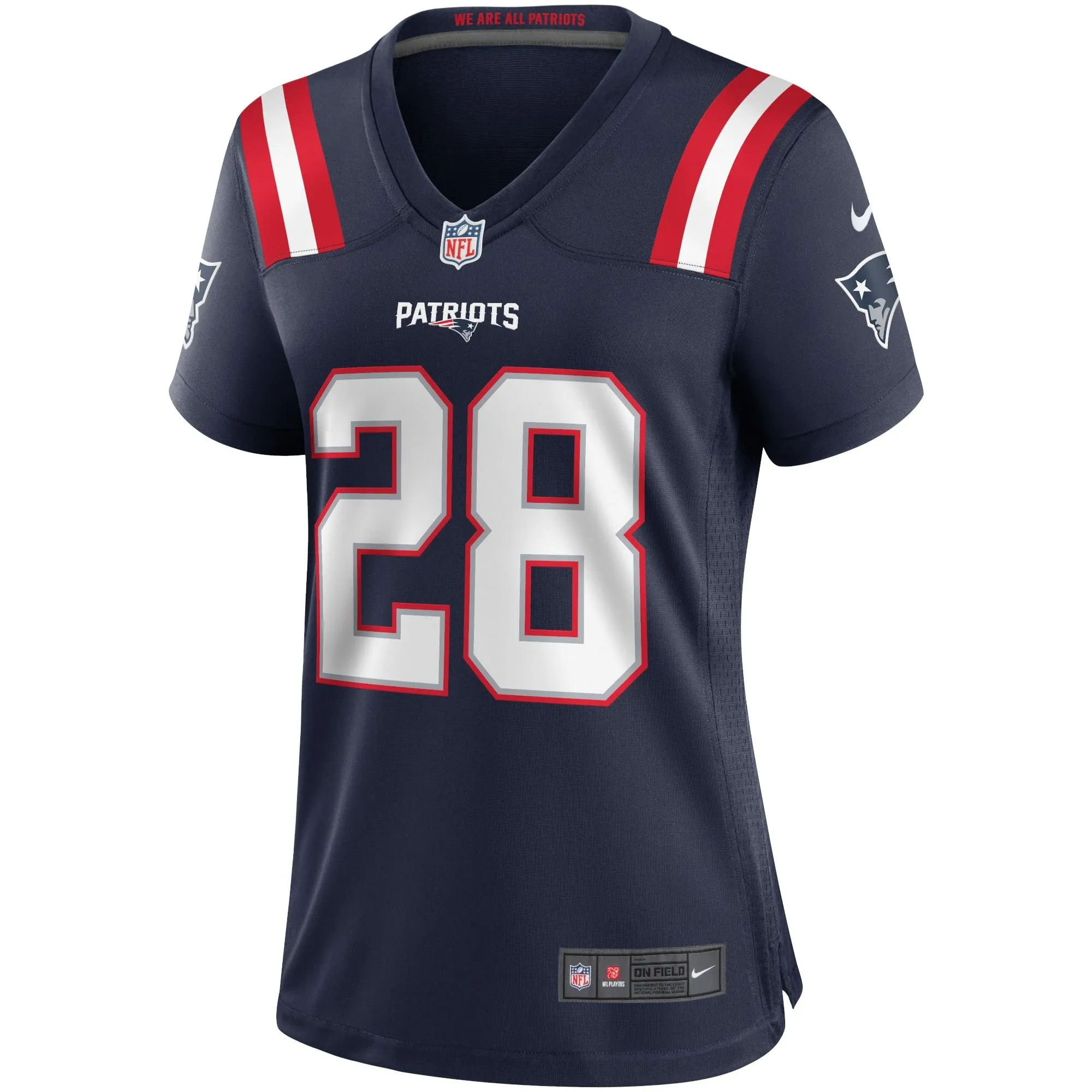 James White New England Patriots  Women's Game Jersey - Navy