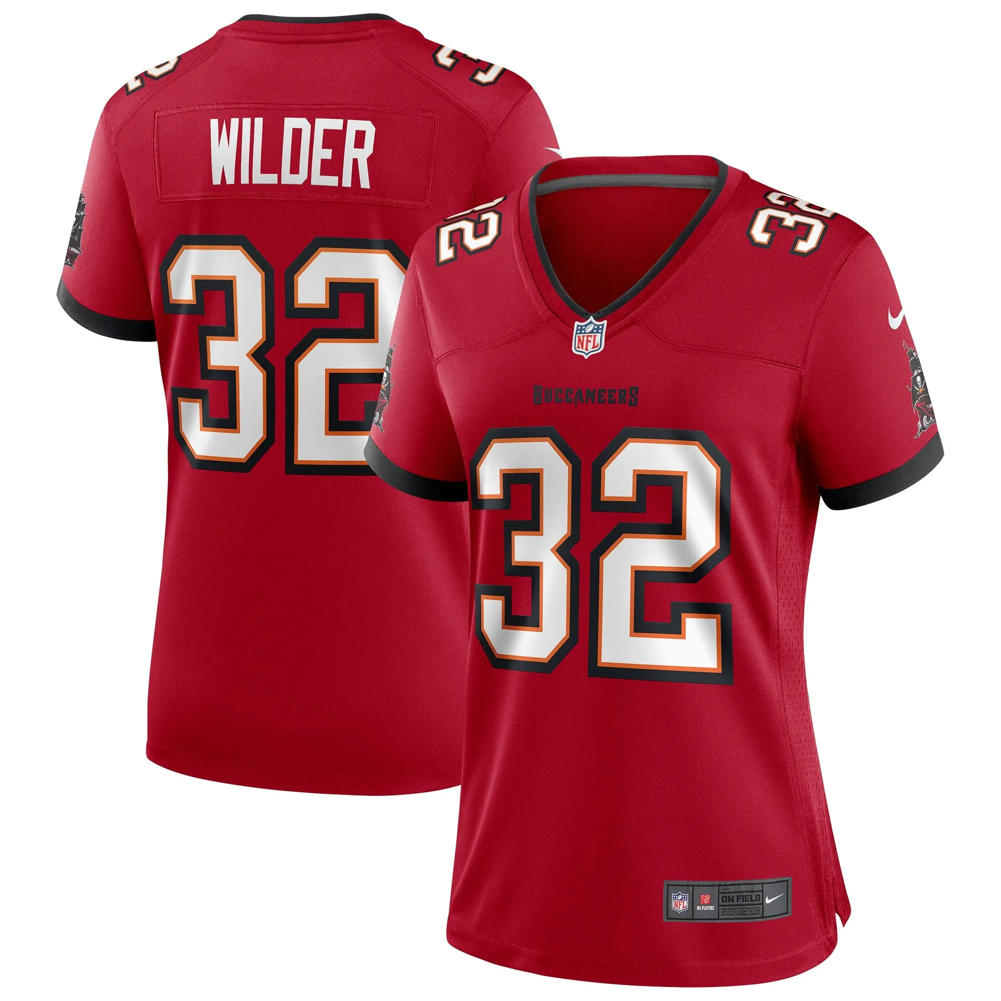 James Wilder Tampa Bay Buccaneers  Women's Game Retired Player Jersey - Red