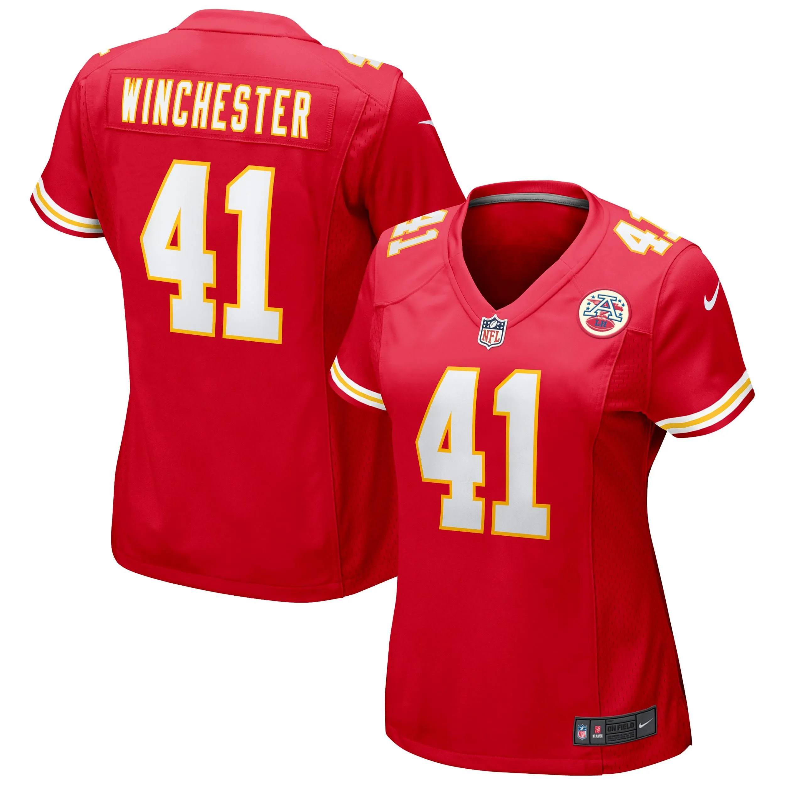 James Winchester Kansas City Chiefs  Women's Game Jersey - Red