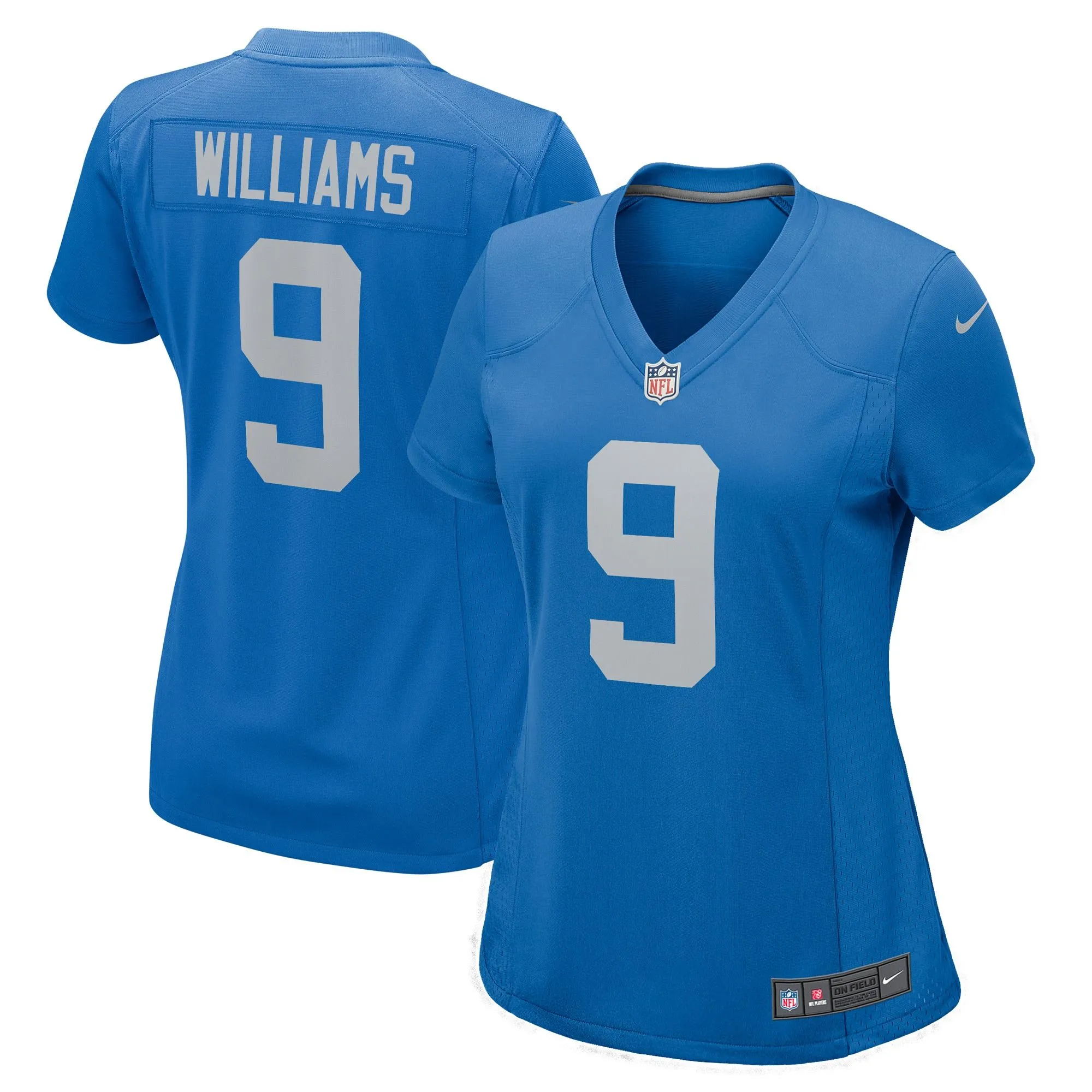 Jameson Williams Detroit Lions  Women's Player Game Jersey - Blue