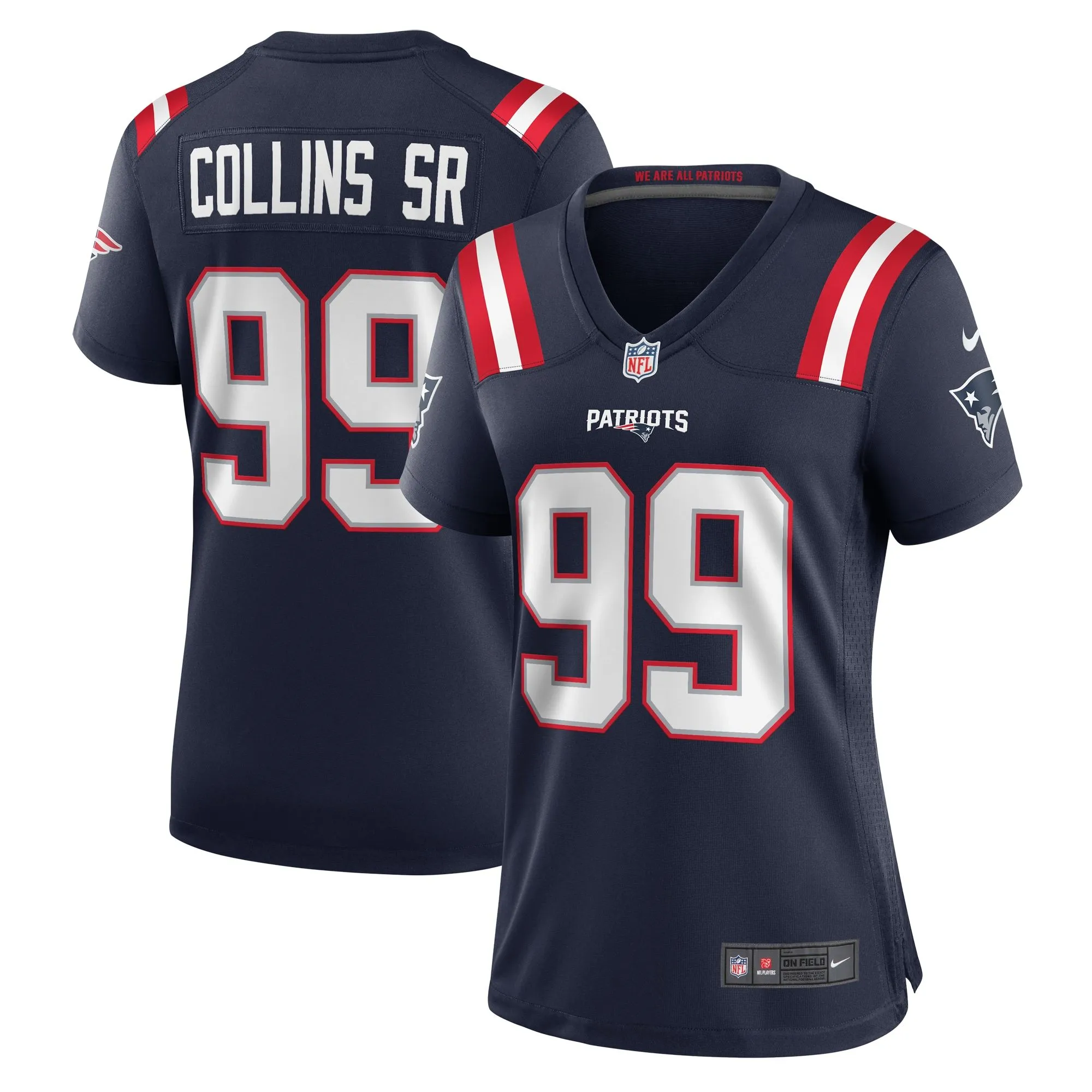 Jamie Collins Sr. New England Patriots  Women's Home Game Player Jersey - Navy