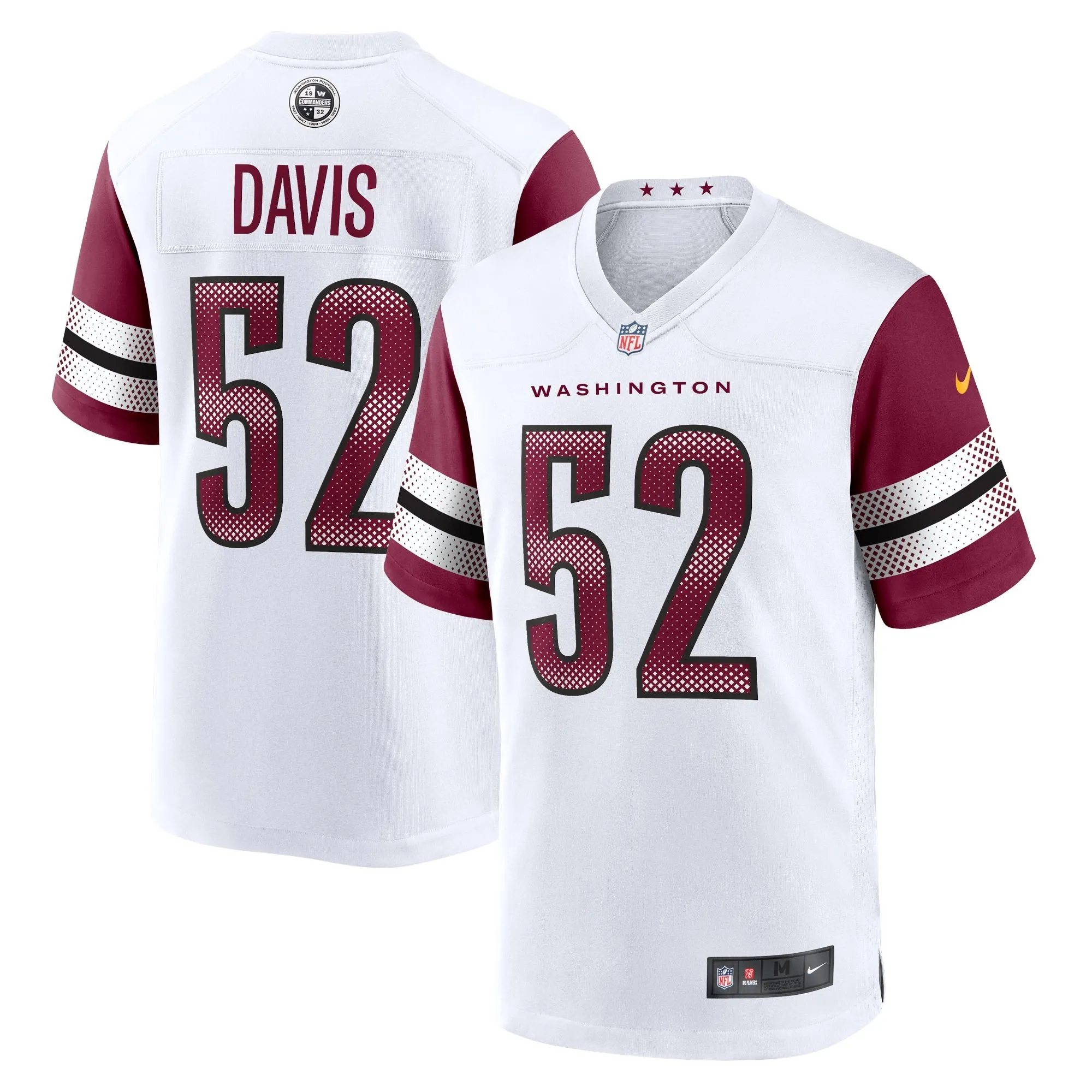 Jamin Davis Washington Commanders  Game Jersey - White