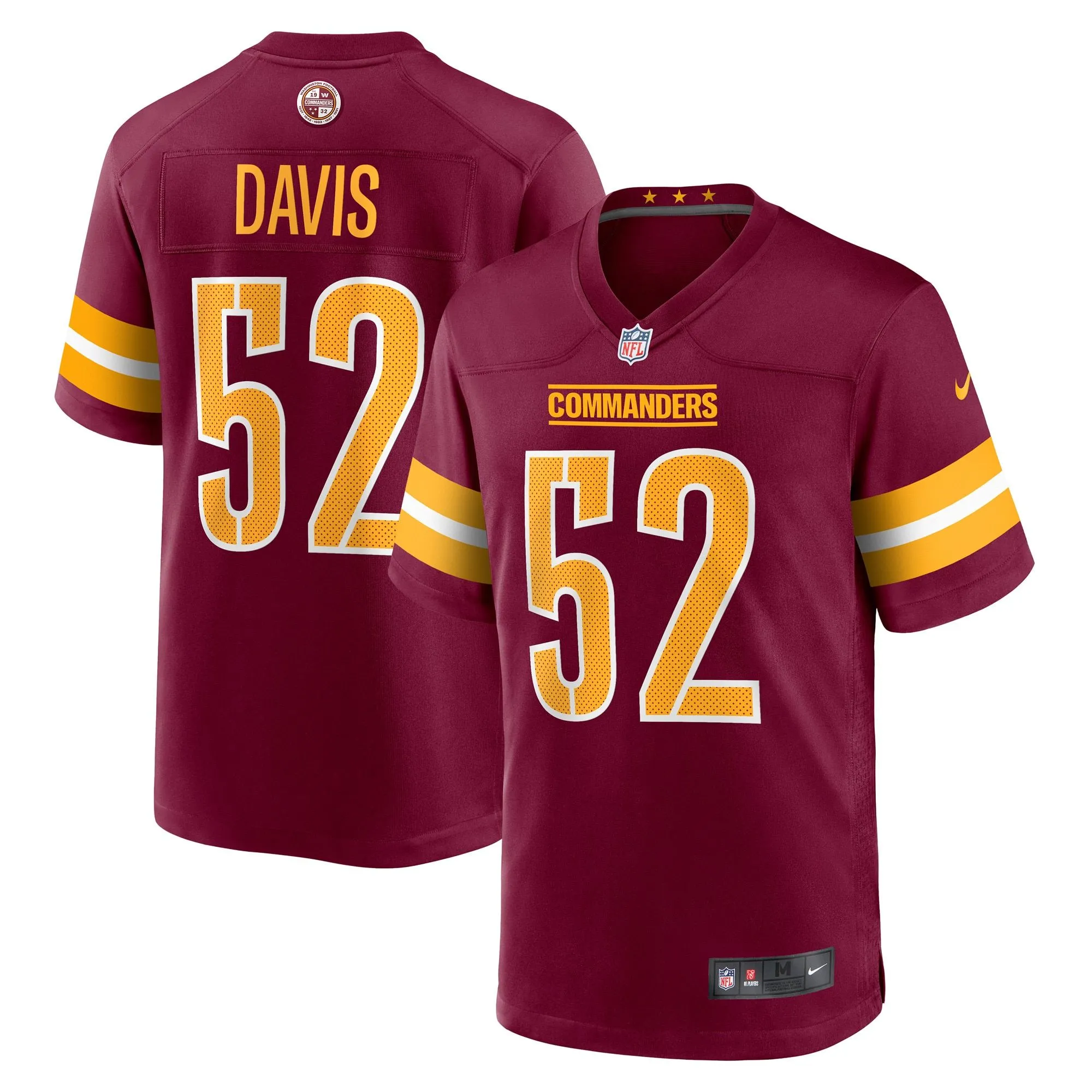 Jamin Davis Washington Commanders  Player Game Jersey - Burgundy