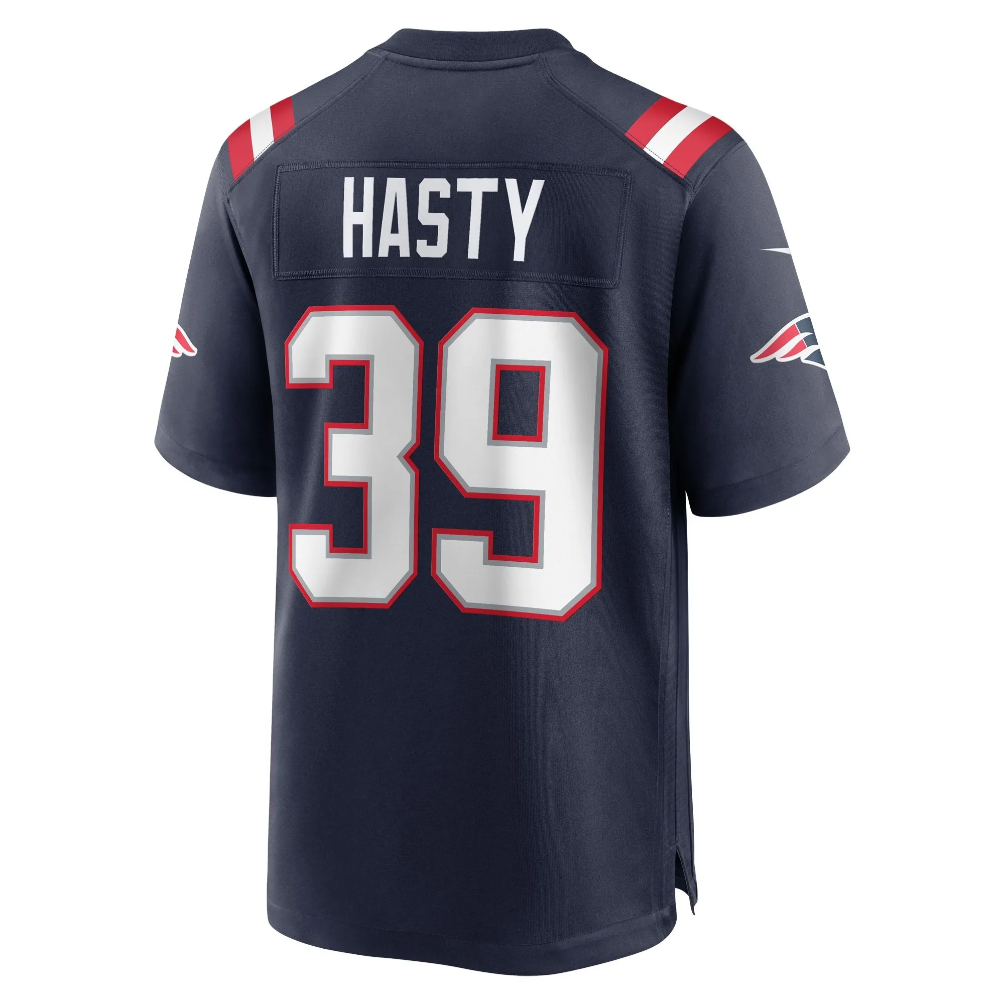 Jamycal Hasty New England Patriots  Team Game Jersey -  Navy