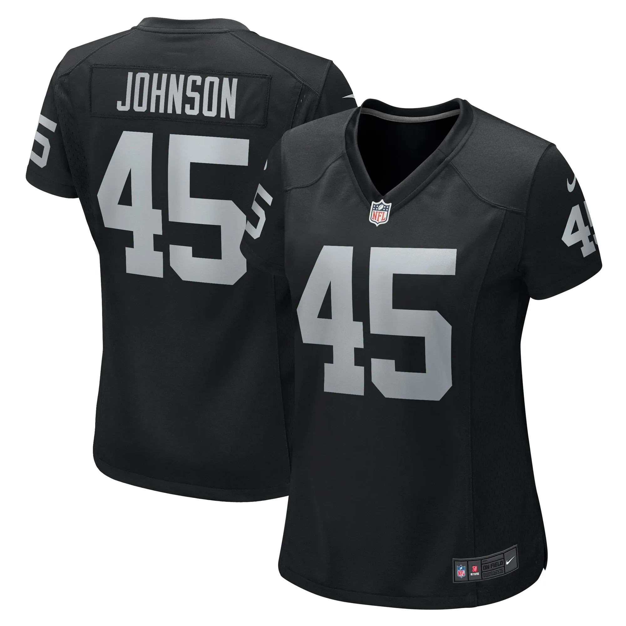 Jaquan Johnson Las Vegas Raiders  Women's Game Player Jersey - Black