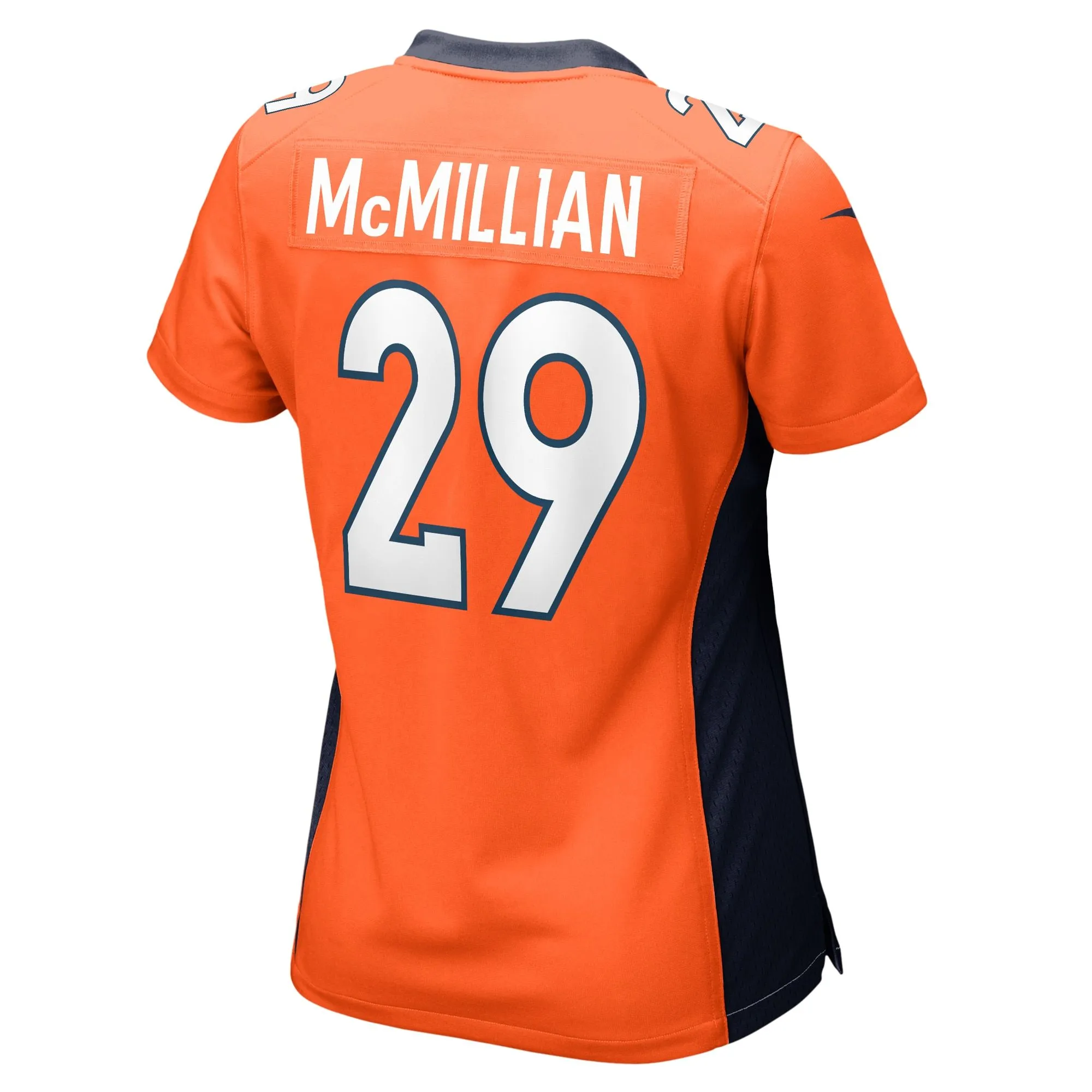 JaQuan McMillian Denver Broncos  Women's Team Game Jersey -  Orange