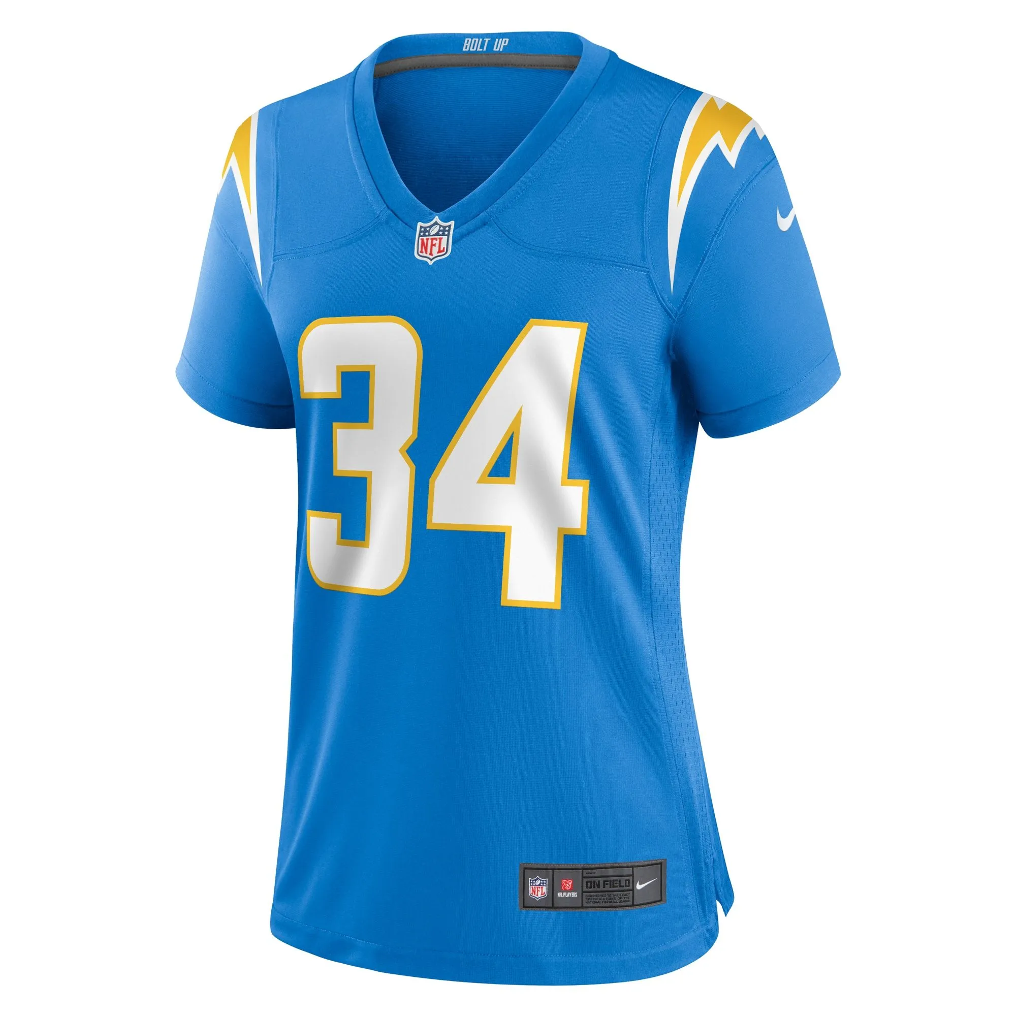 Jaret Patterson Los Angeles Chargers  Women's Team Game Jersey -  Powder Blue