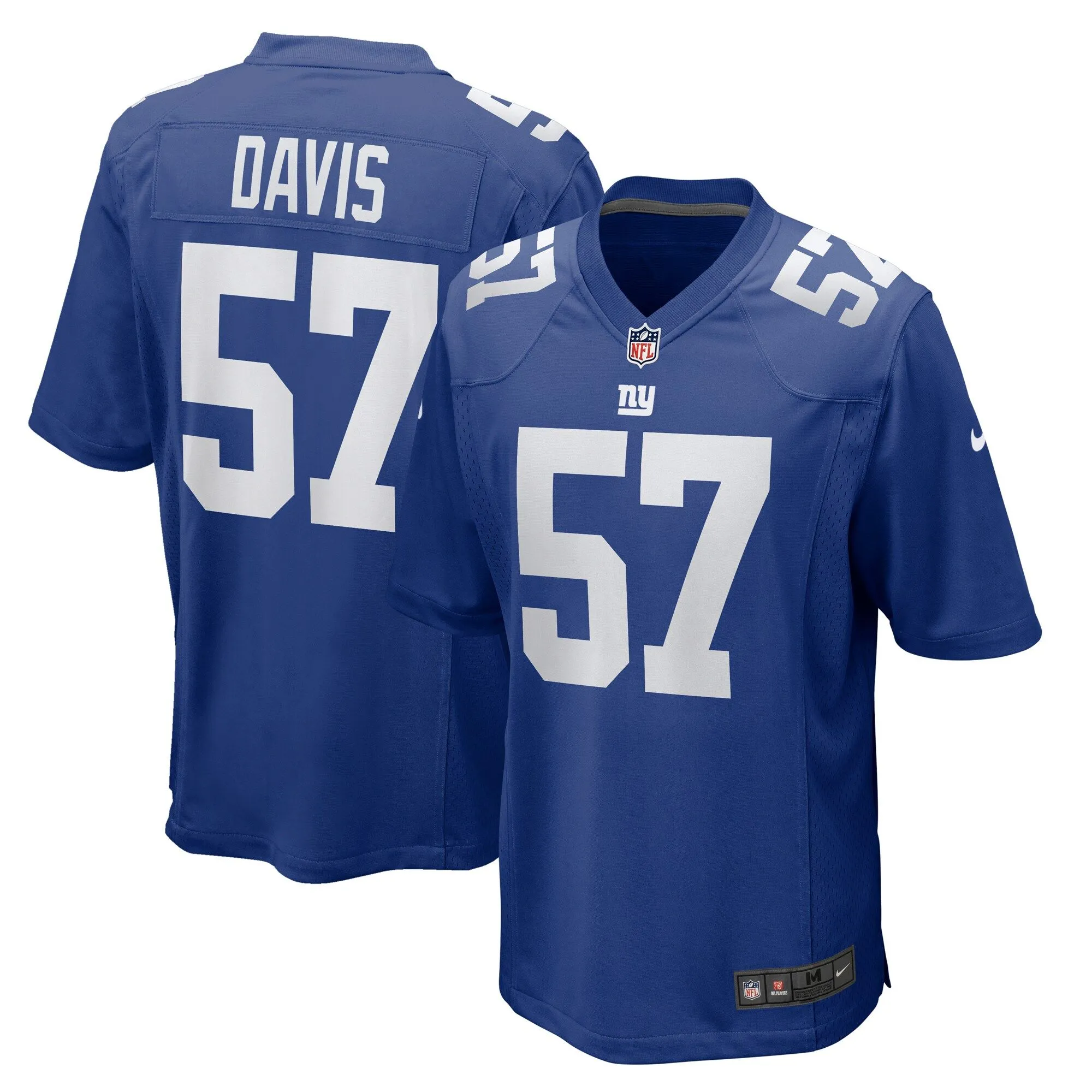 Jarrad Davis New York Giants  Team Game Jersey -  Royal