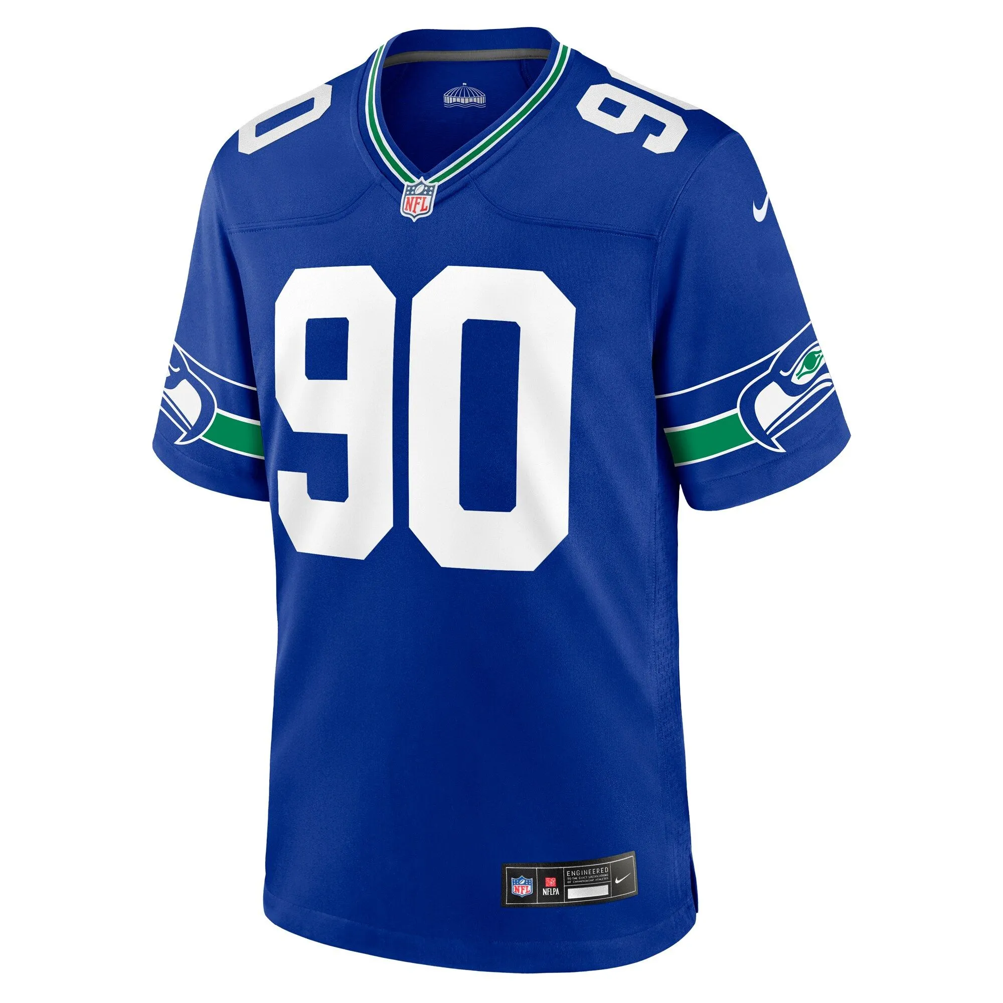 Jarran Reed Seattle Seahawks  Throwback Player Game Jersey - Royal