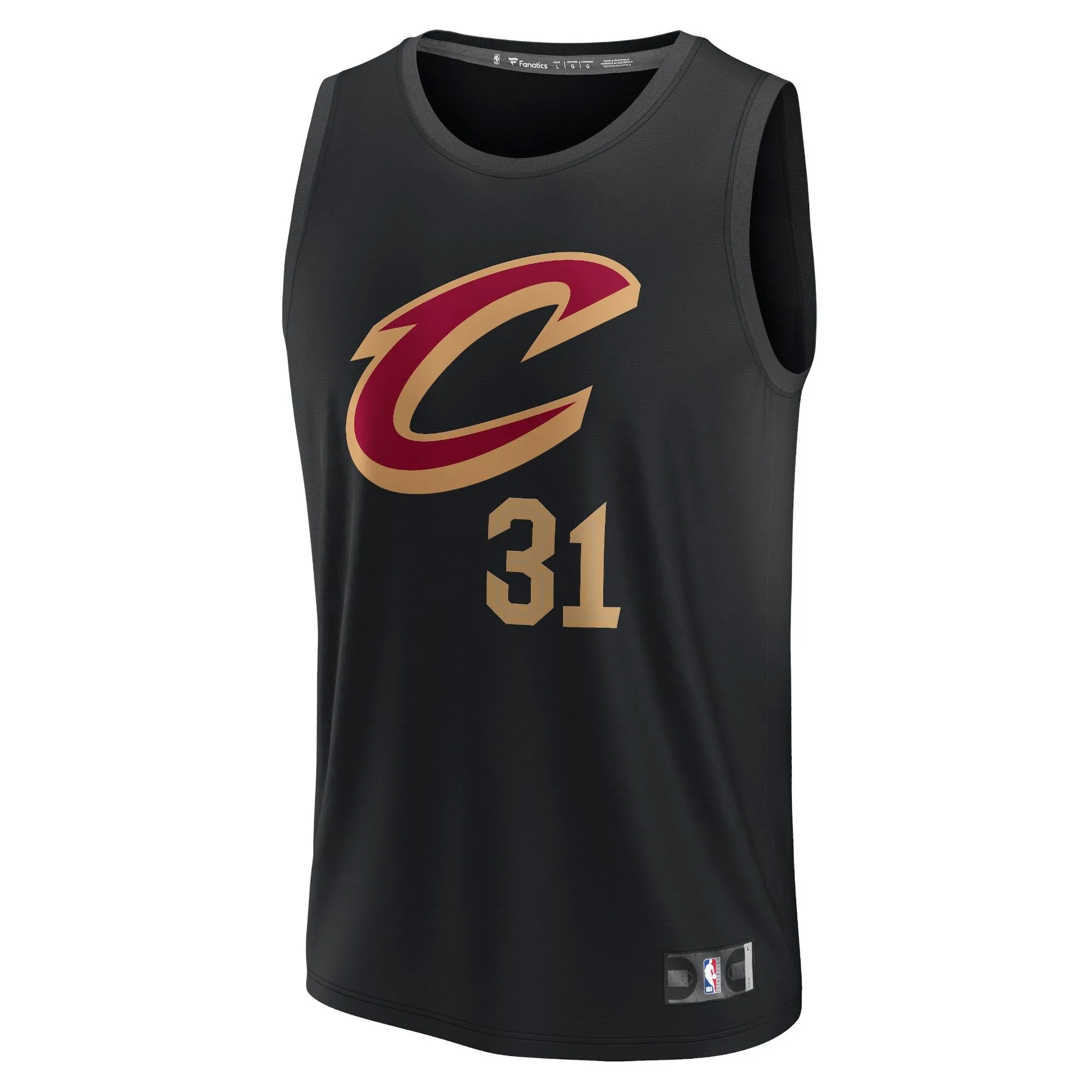 Jarrett Allen Cleveland Cavaliers Fanatics Branded Youth Fast Break Player Jersey - Statement Edition - Black