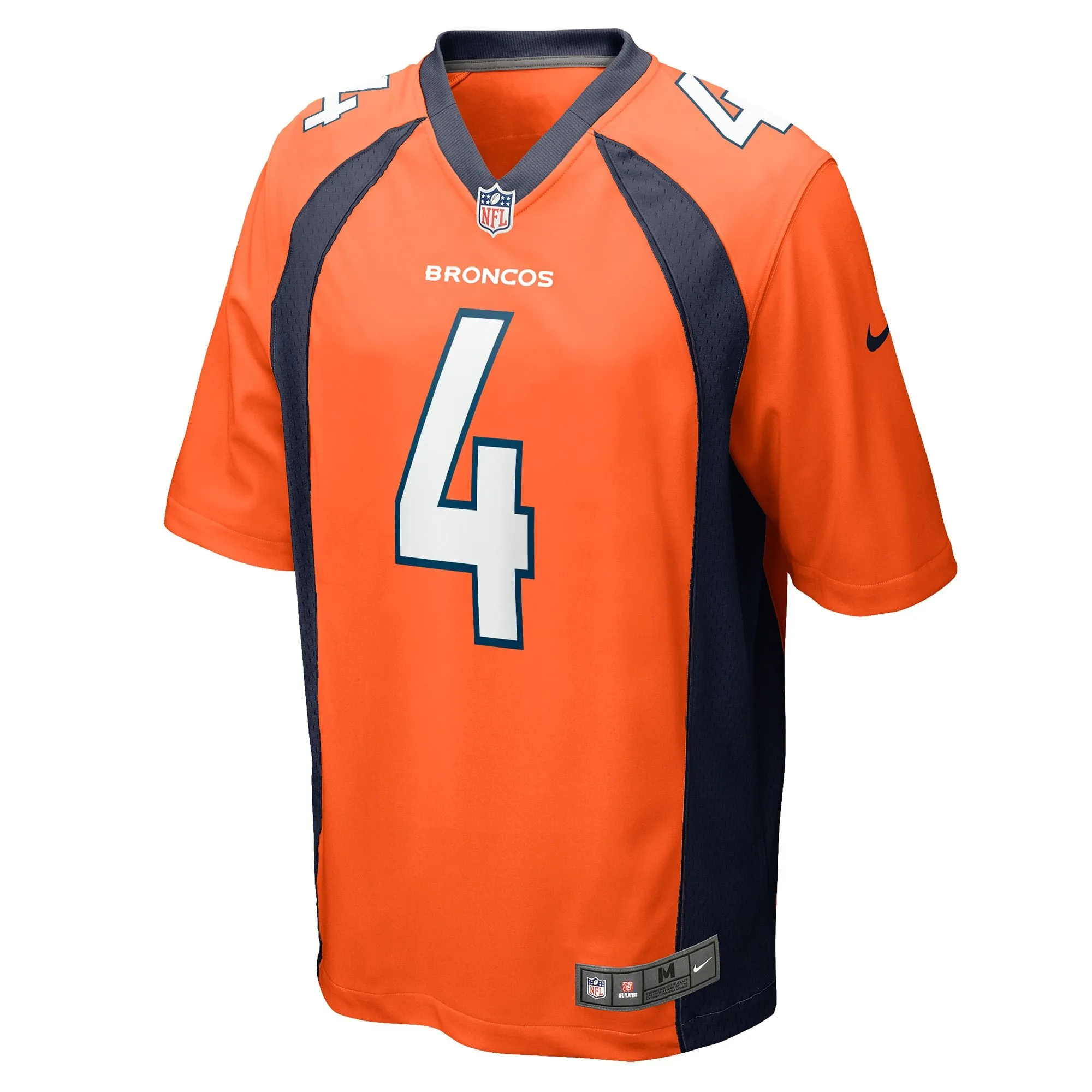 Jarrett Stidham Denver Broncos  Game Player Jersey - Orange