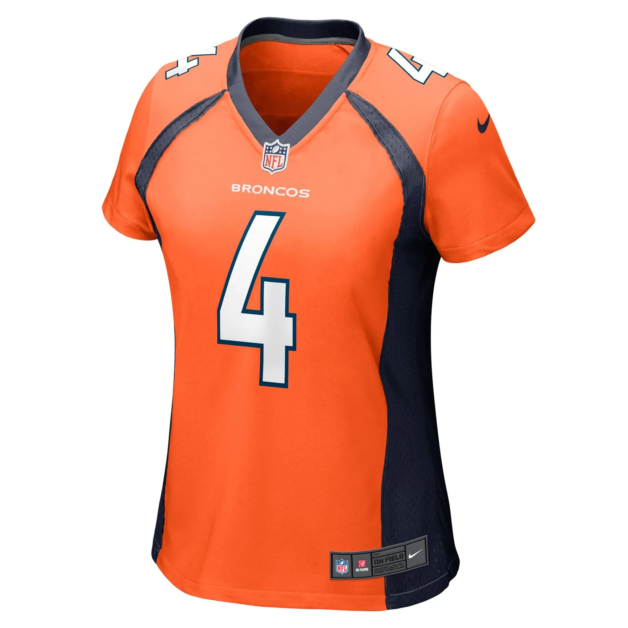 Jarrett Stidham Denver Broncos  Women's Game Player Jersey - Orange