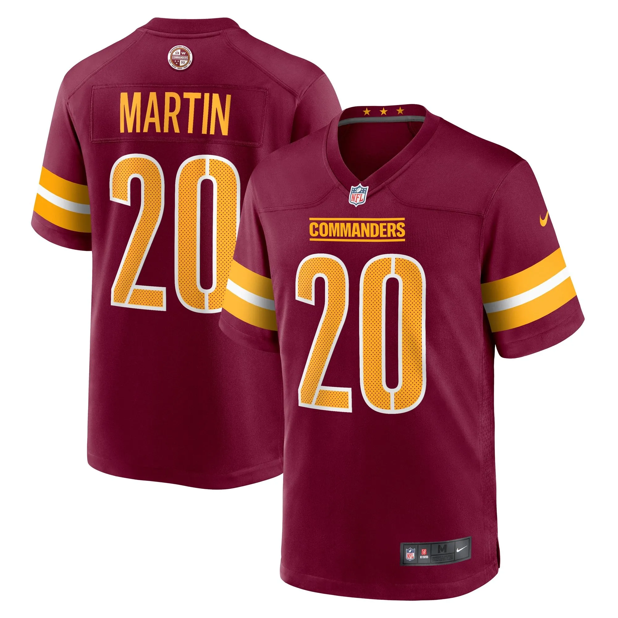 Jartavius Martin Washington Commanders  Team Game Jersey - Burgundy