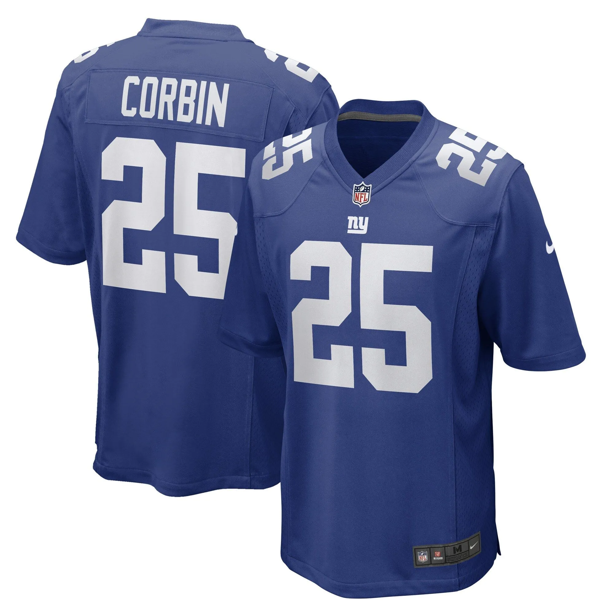 Jashaun Corbin New York Giants  Game Player Jersey - Royal