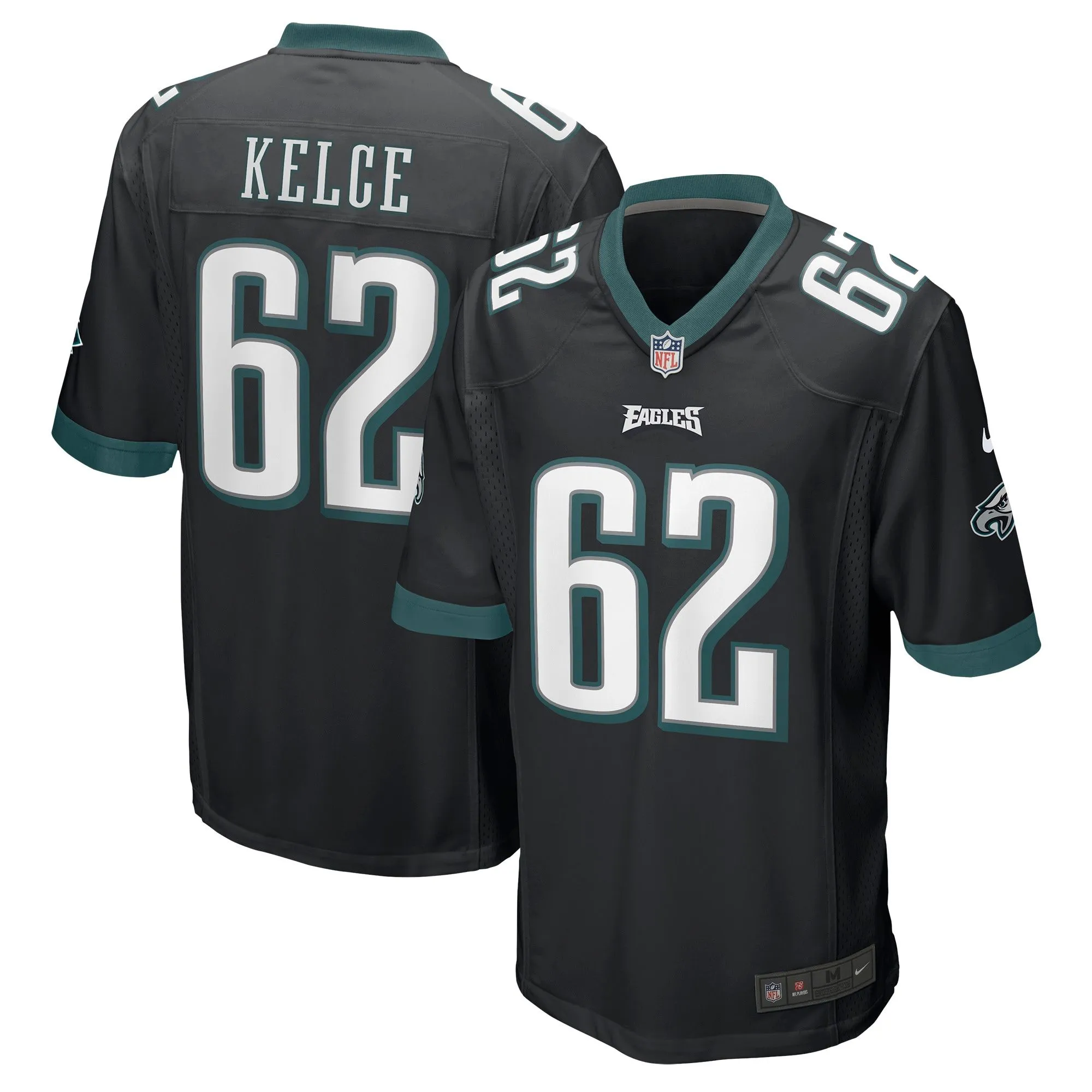 Jason Kelce Philadelphia Eagles  Game Jersey - Black