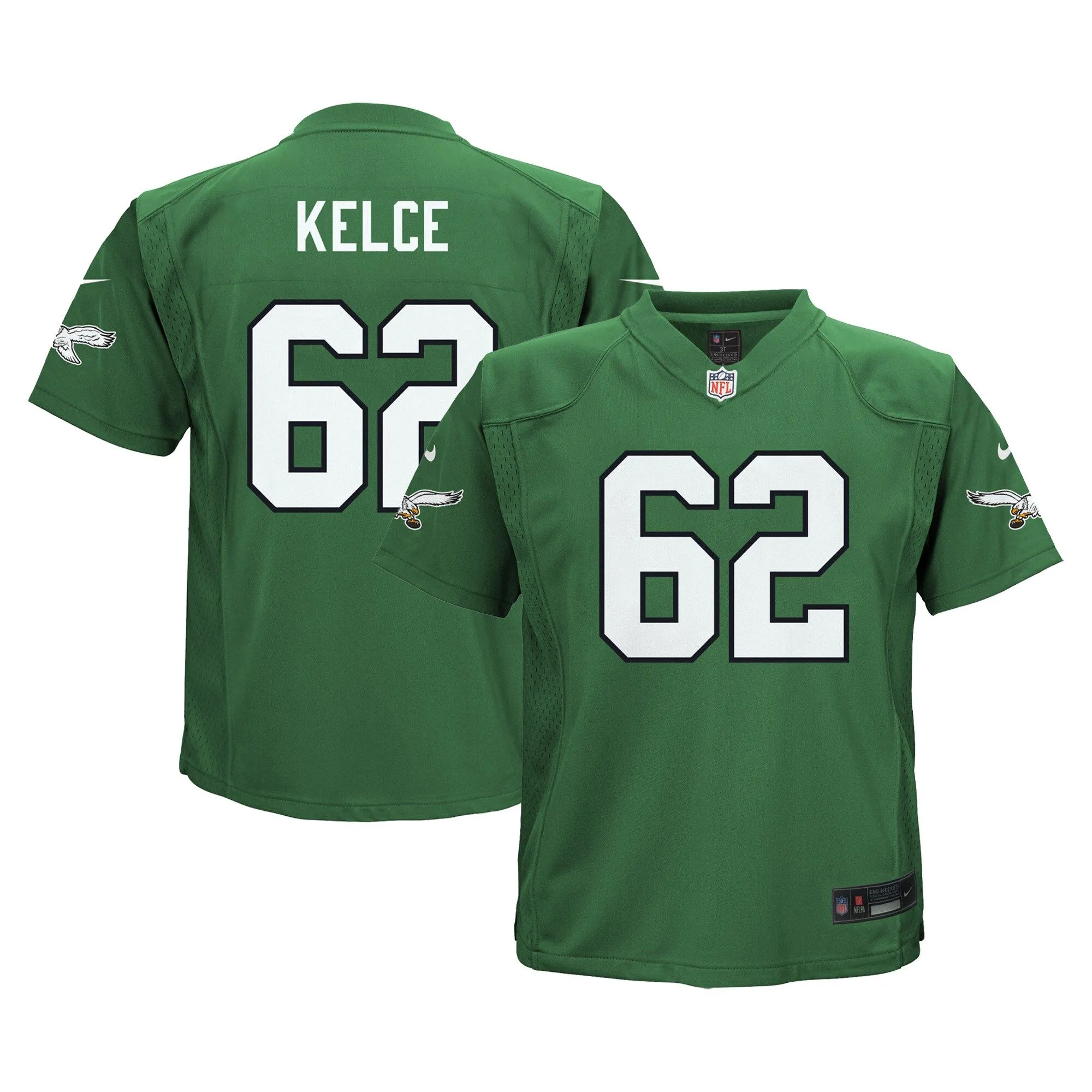 Jason Kelce Philadelphia Eagles  Toddler Alternate Game Jersey - Kelly Green