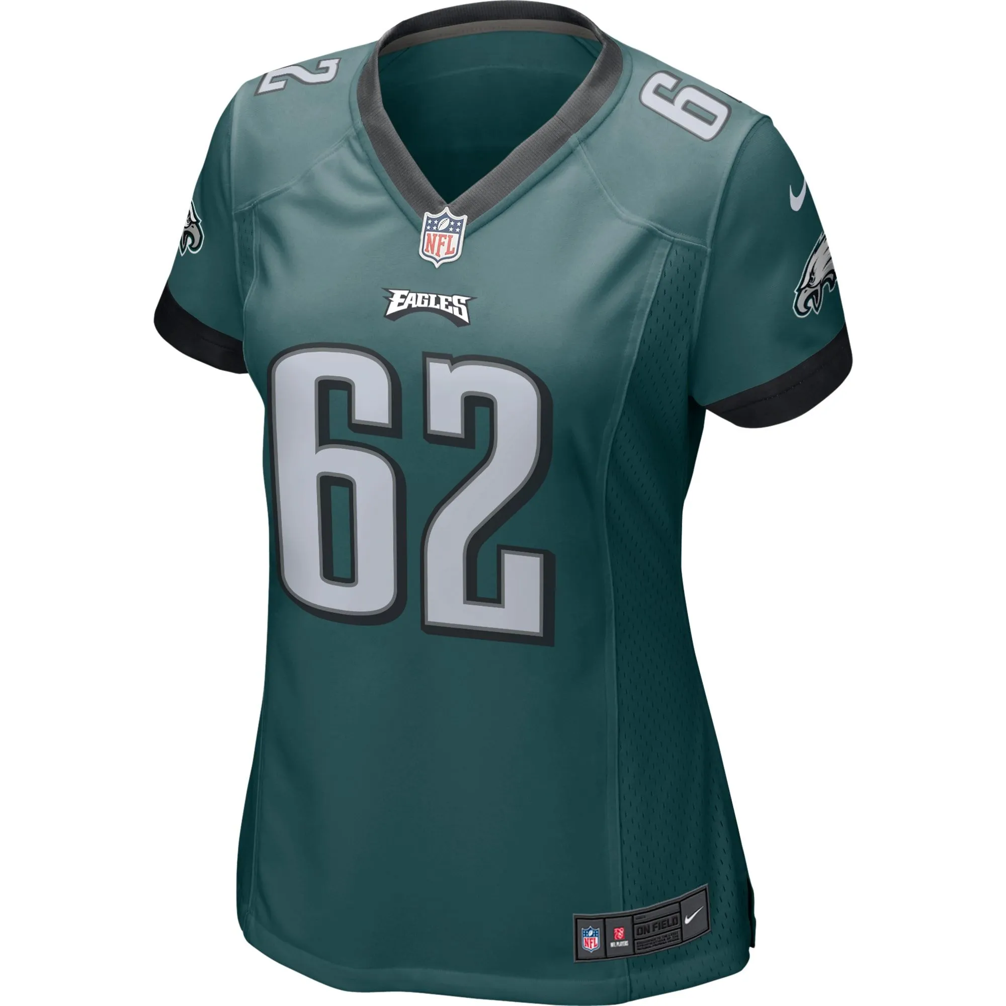 Jason Kelce Philadelphia Eagles  Women's Game Jersey - Midnight Green