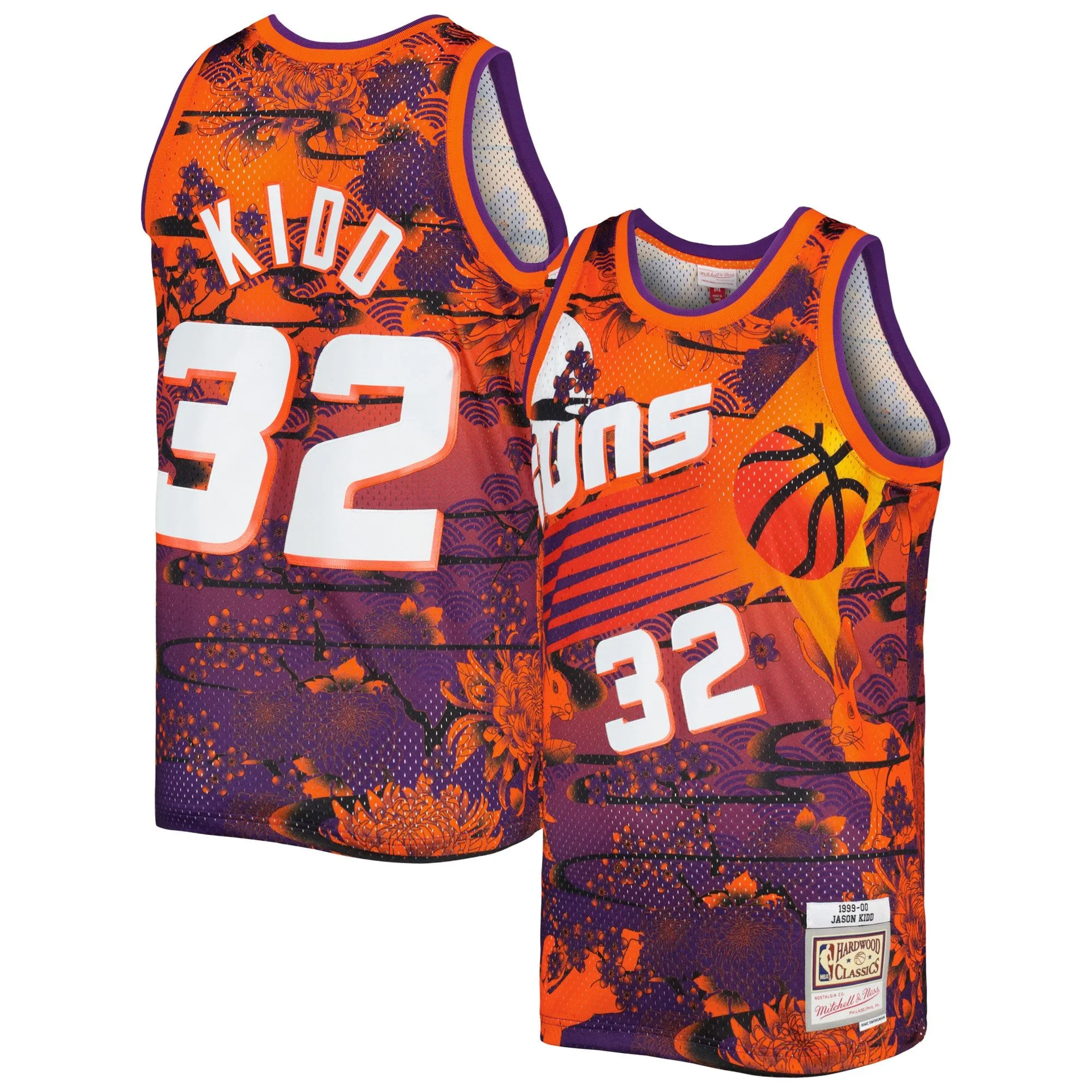 Jason Kidd Phoenix Suns Mitchell & Ness 1999/00 Hardwood Classics Lunar New Year Swingman Jersey - Orange