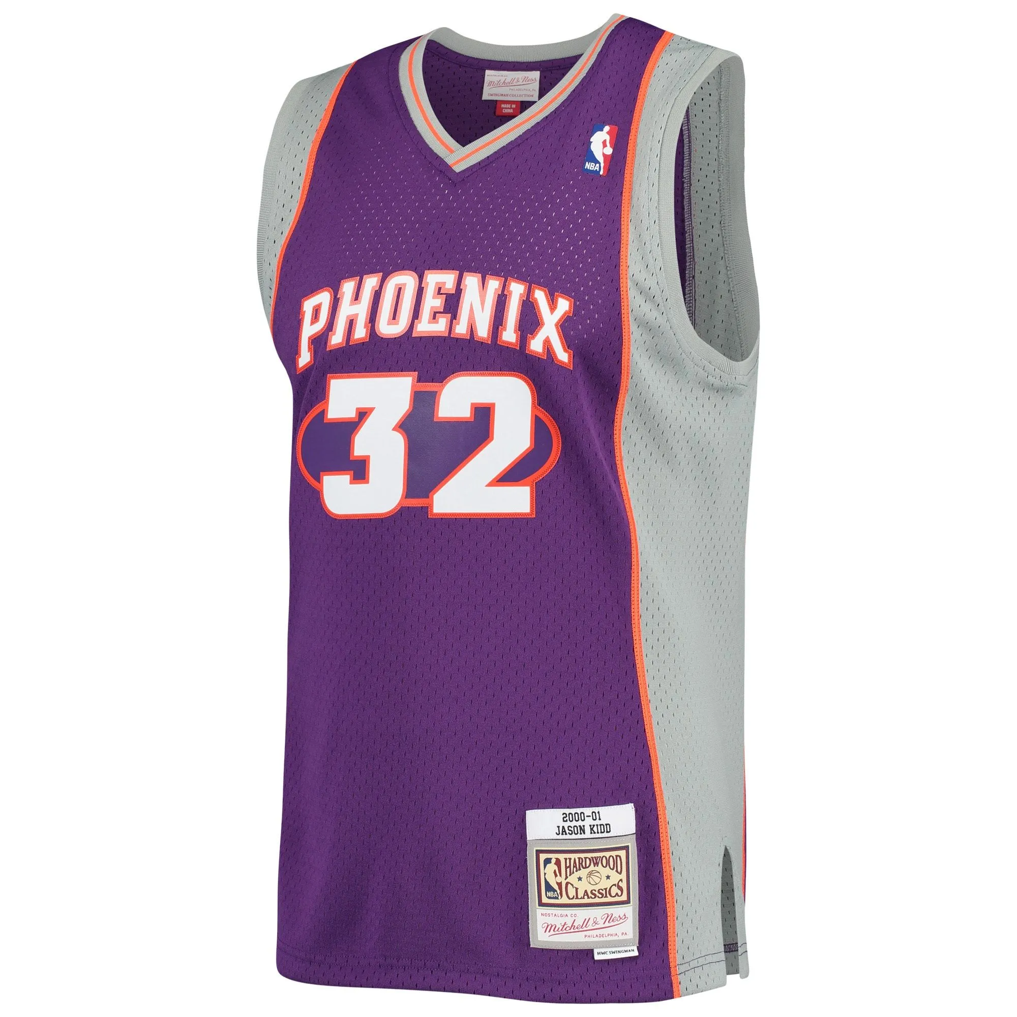 Jason Kidd Phoenix Suns Mitchell & Ness 2001/02 Hardwood Classics Swingman Jersey - Purple