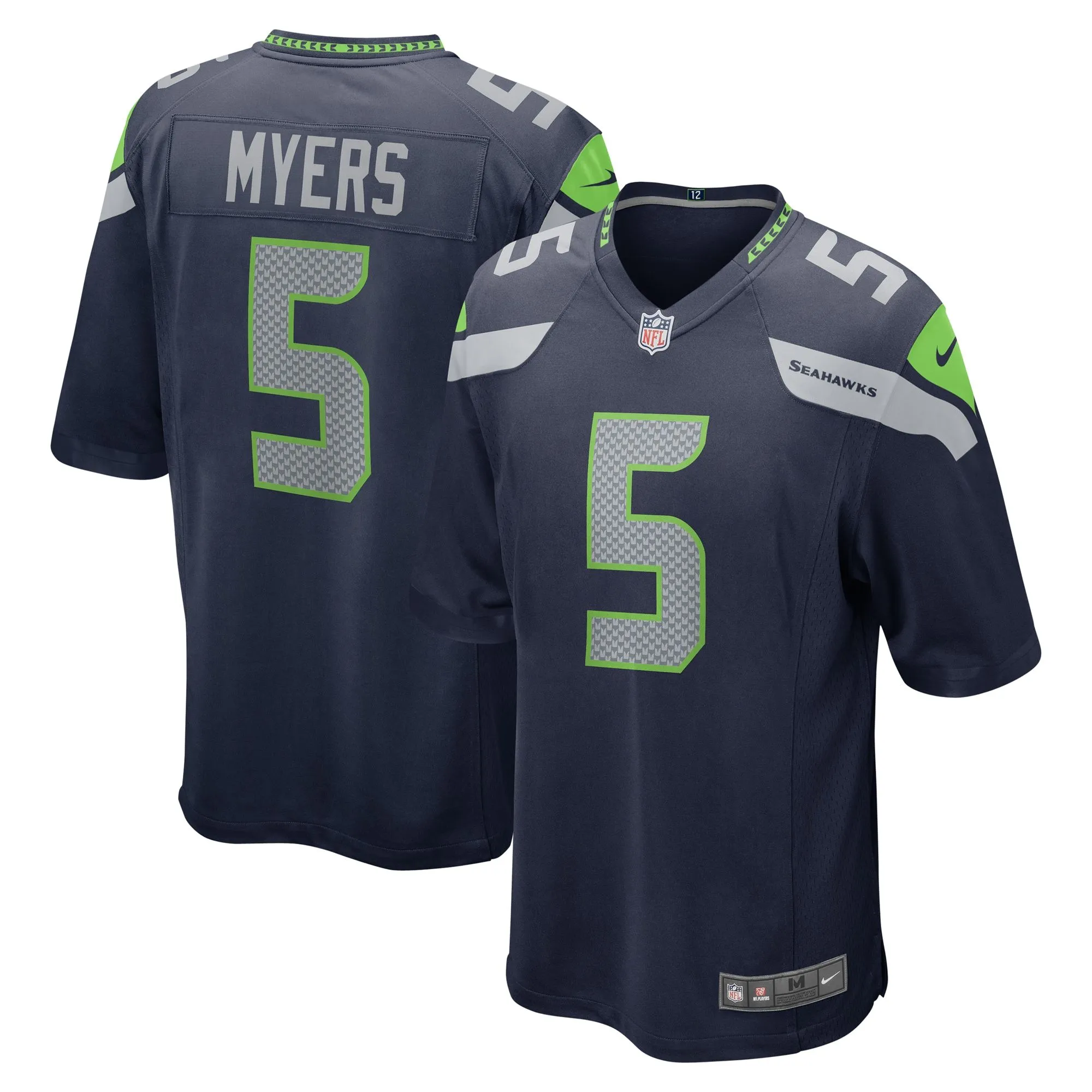 Jason Myers Seattle Seahawks  Game Jersey - College Navy