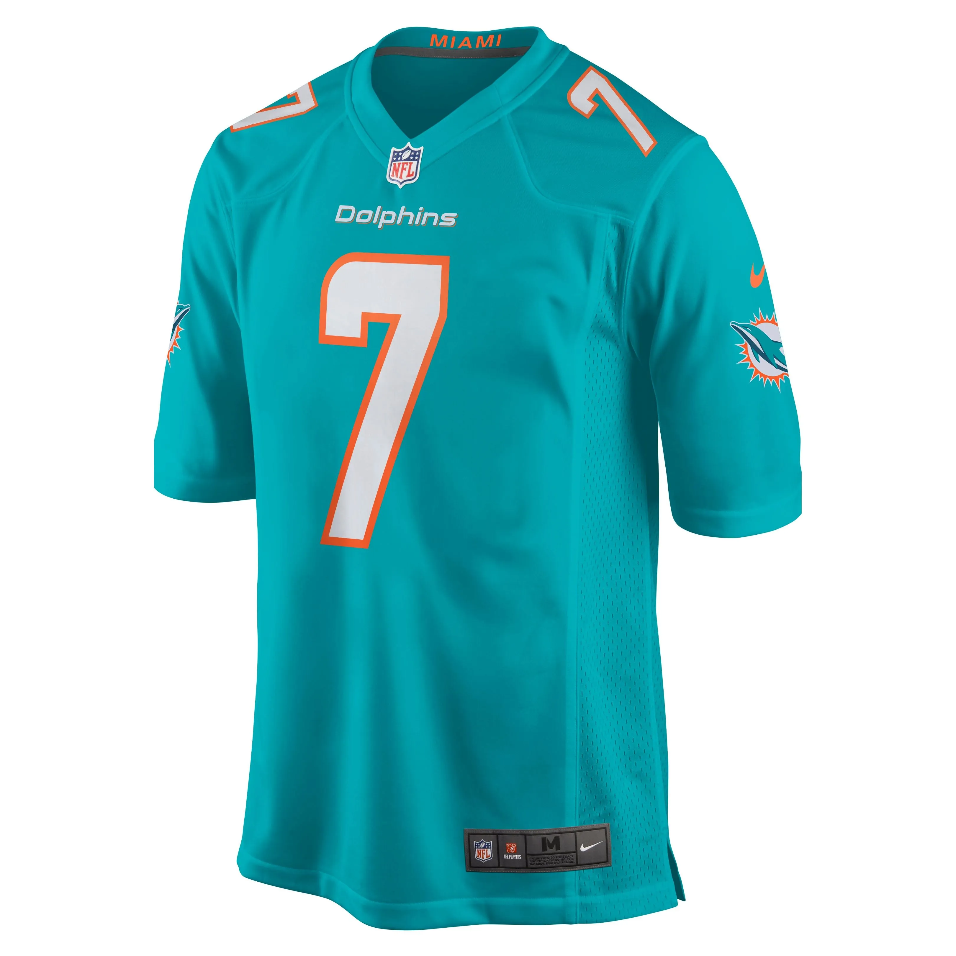 Jason Sanders Miami Dolphins  Game Jersey - Aqua