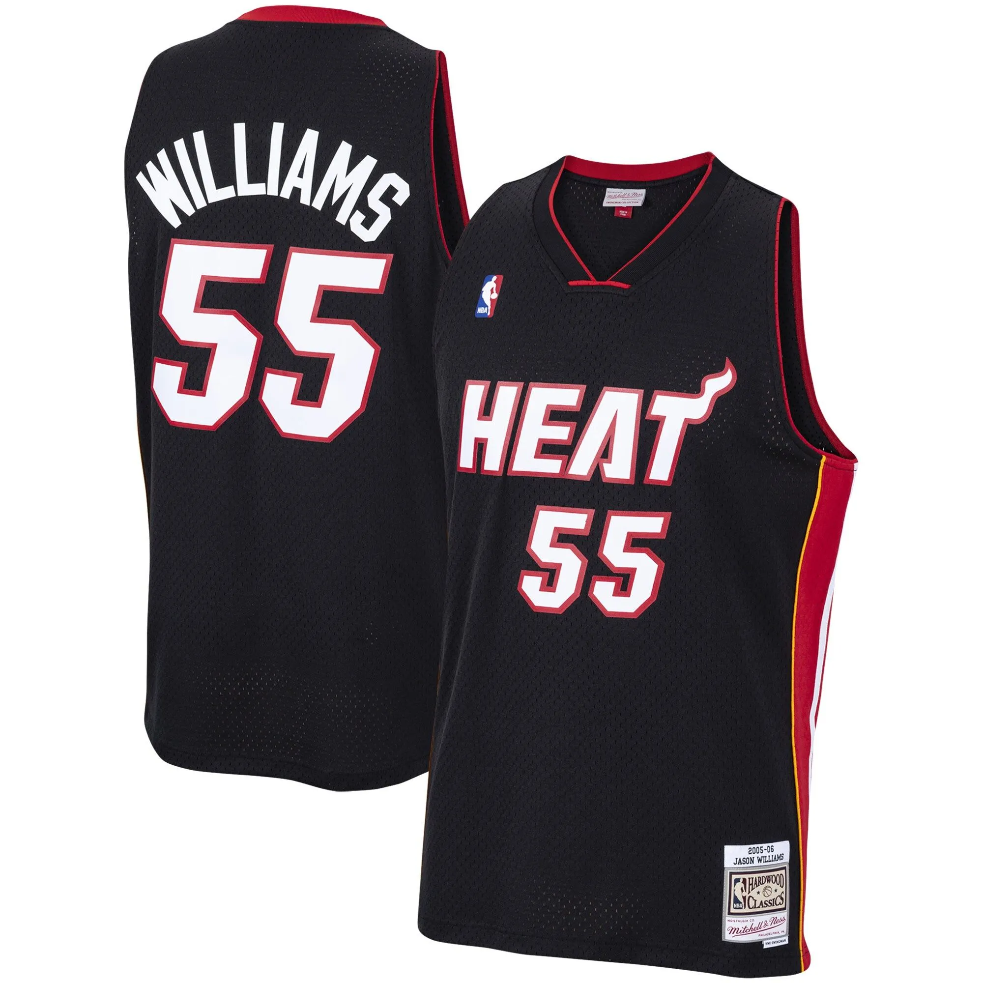 Jason Williams Miami Heat Mitchell & Ness 2005/06 Hardwood Classics Swingman Jersey - Black